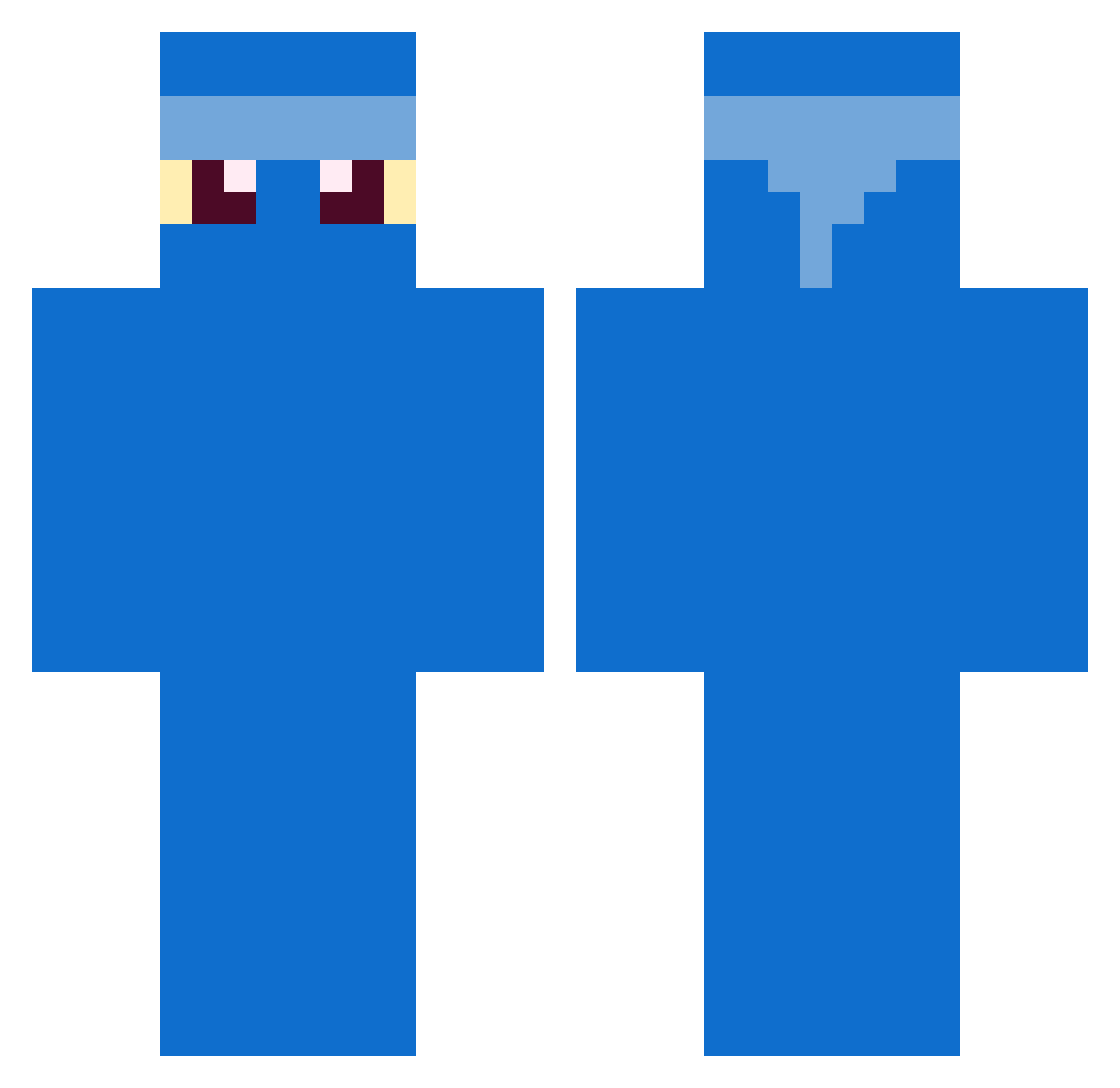 KillaWhalezzz Minecraft skin, front and back view