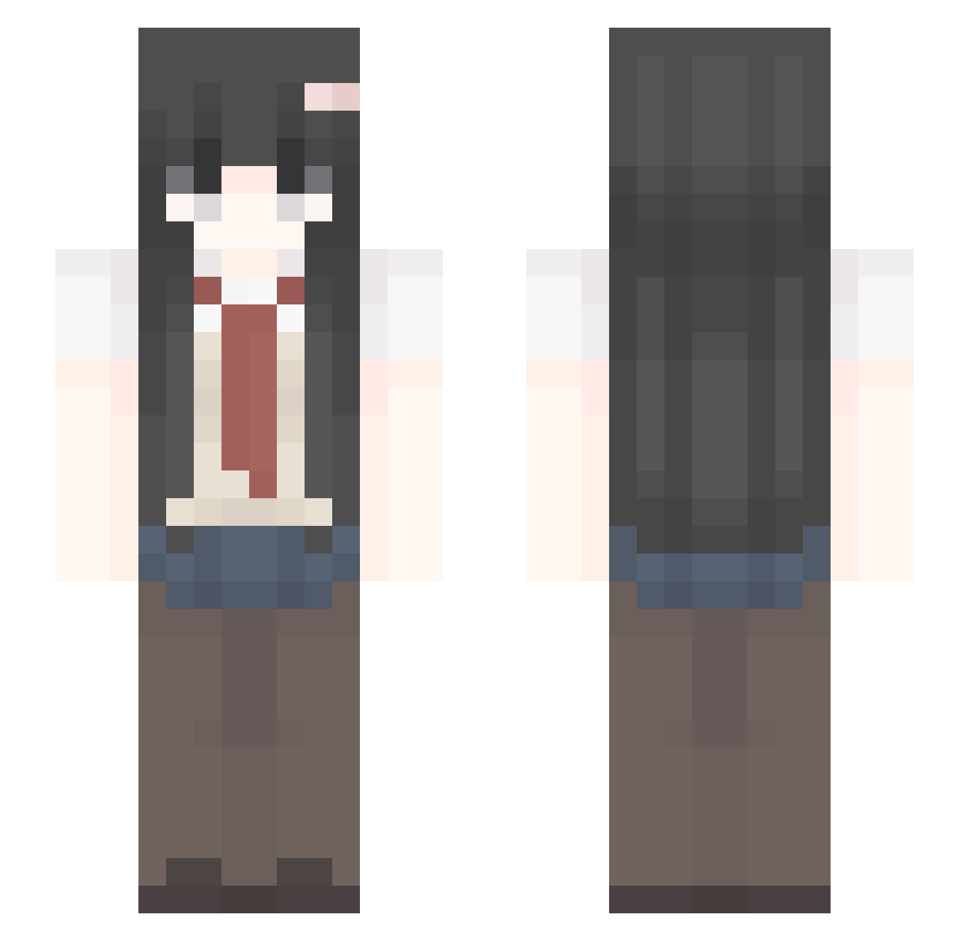 O_Odongdong Minecraft skin, front and back view