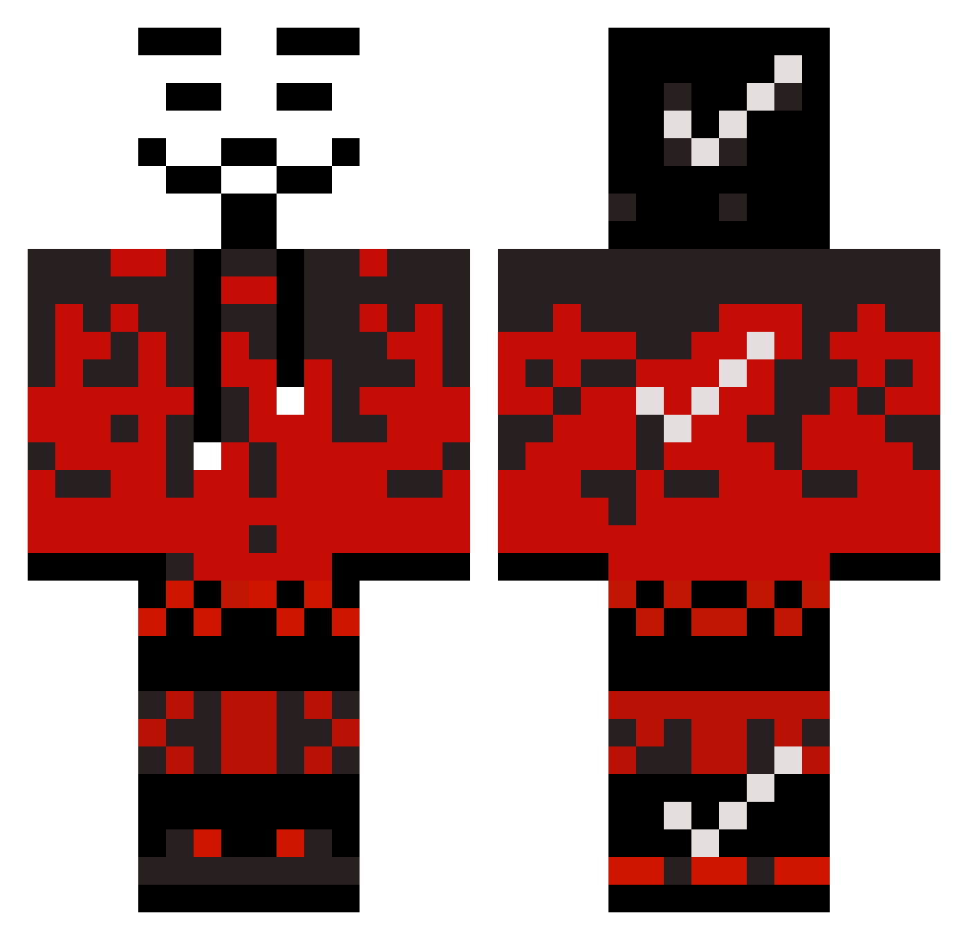 PD_Miner Minecraft skin, front and back view