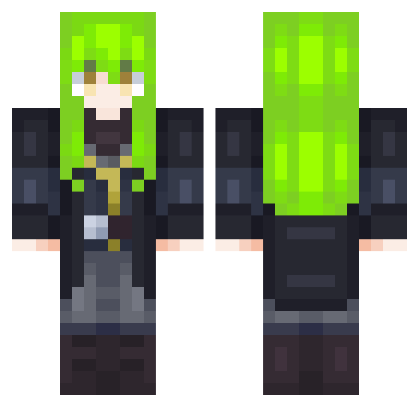 Minacp_12 Minecraft skin, front and back view