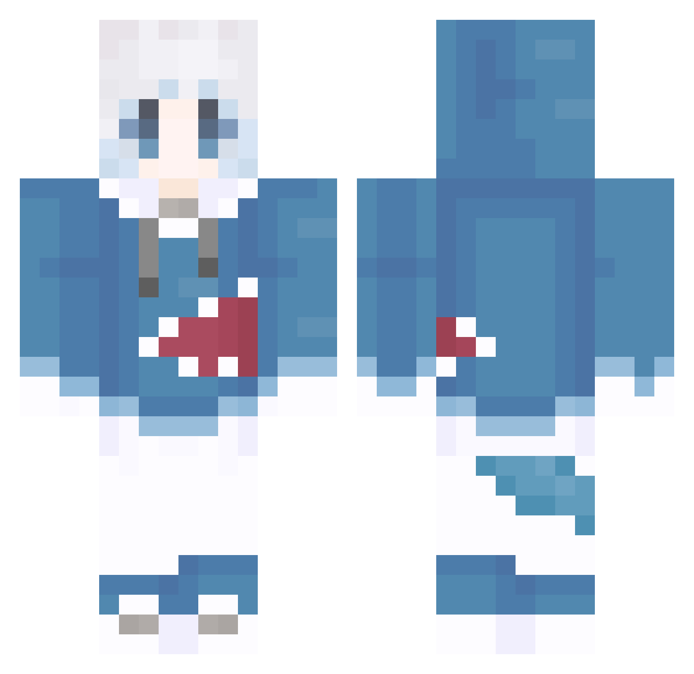 kaoyu525 Minecraft skin, front and back view