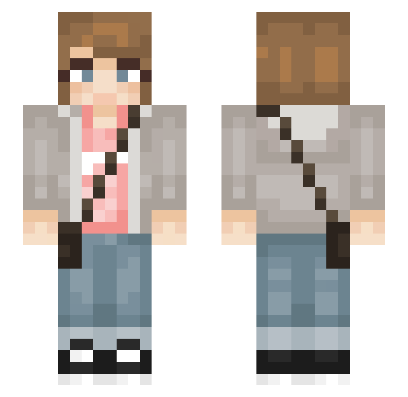 Lasagnaeatr Minecraft skin, front and back view