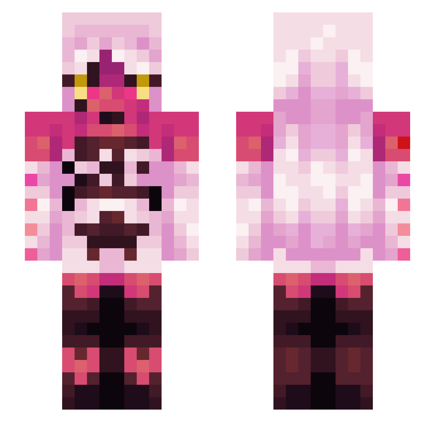 The_Dominator47 Minecraft skin, front and back view