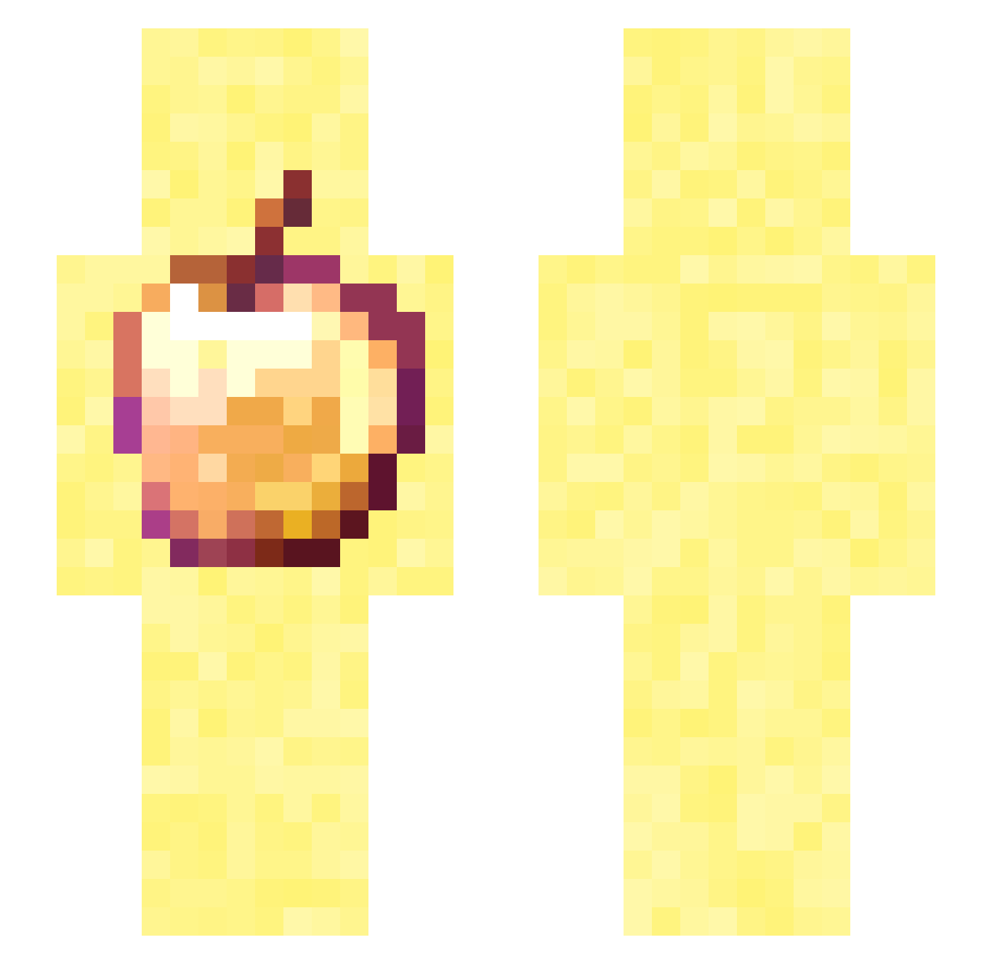 Ar_roww Minecraft skin, front and back view
