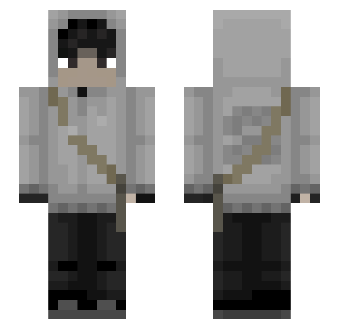 V4lt3rp Minecraft skin, front and back view