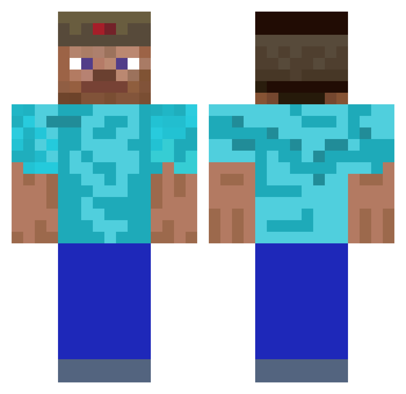 samusa_25 Minecraft skin, front and back view
