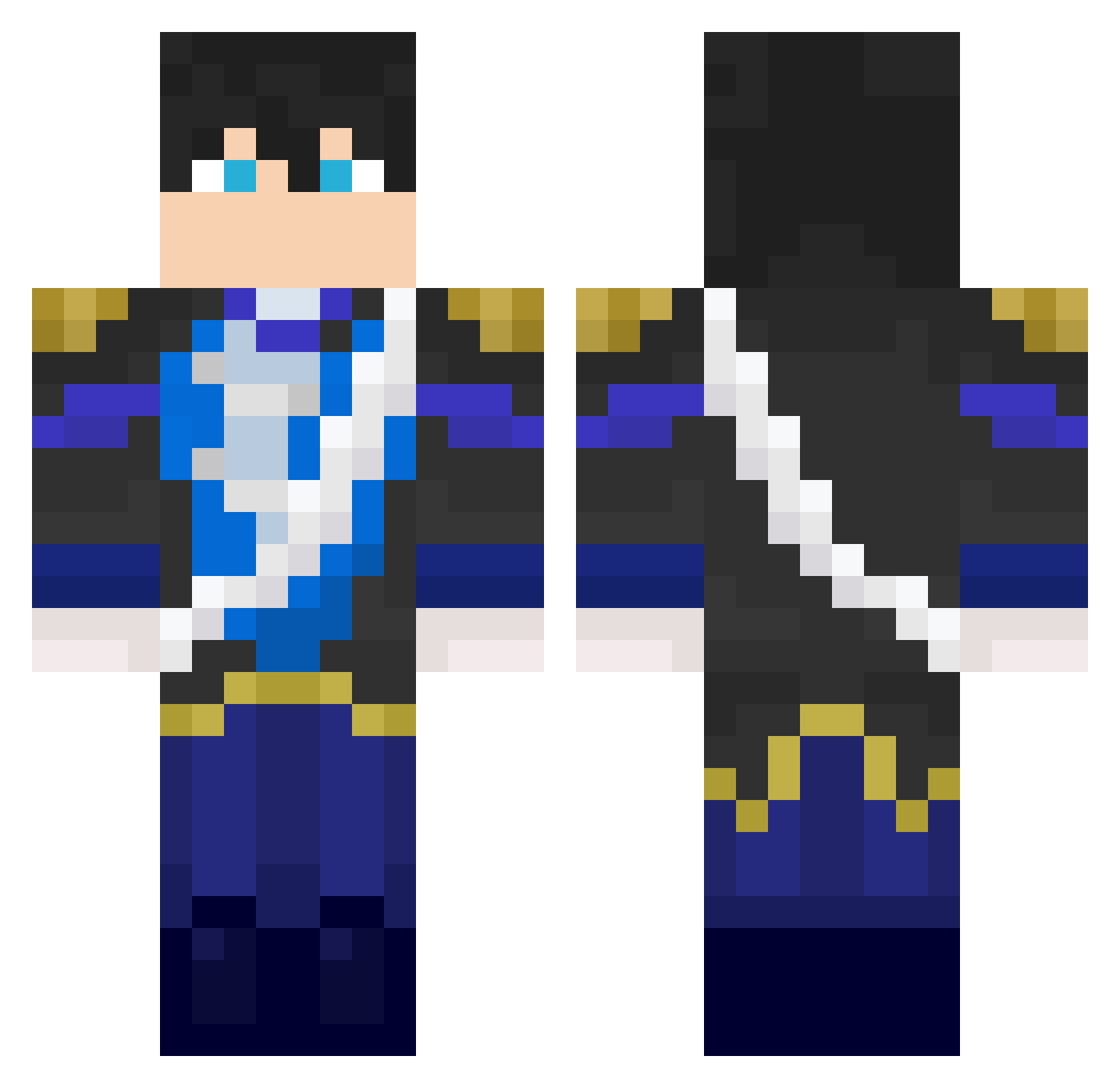 Dragon_Army1 Minecraft skin, front and back view