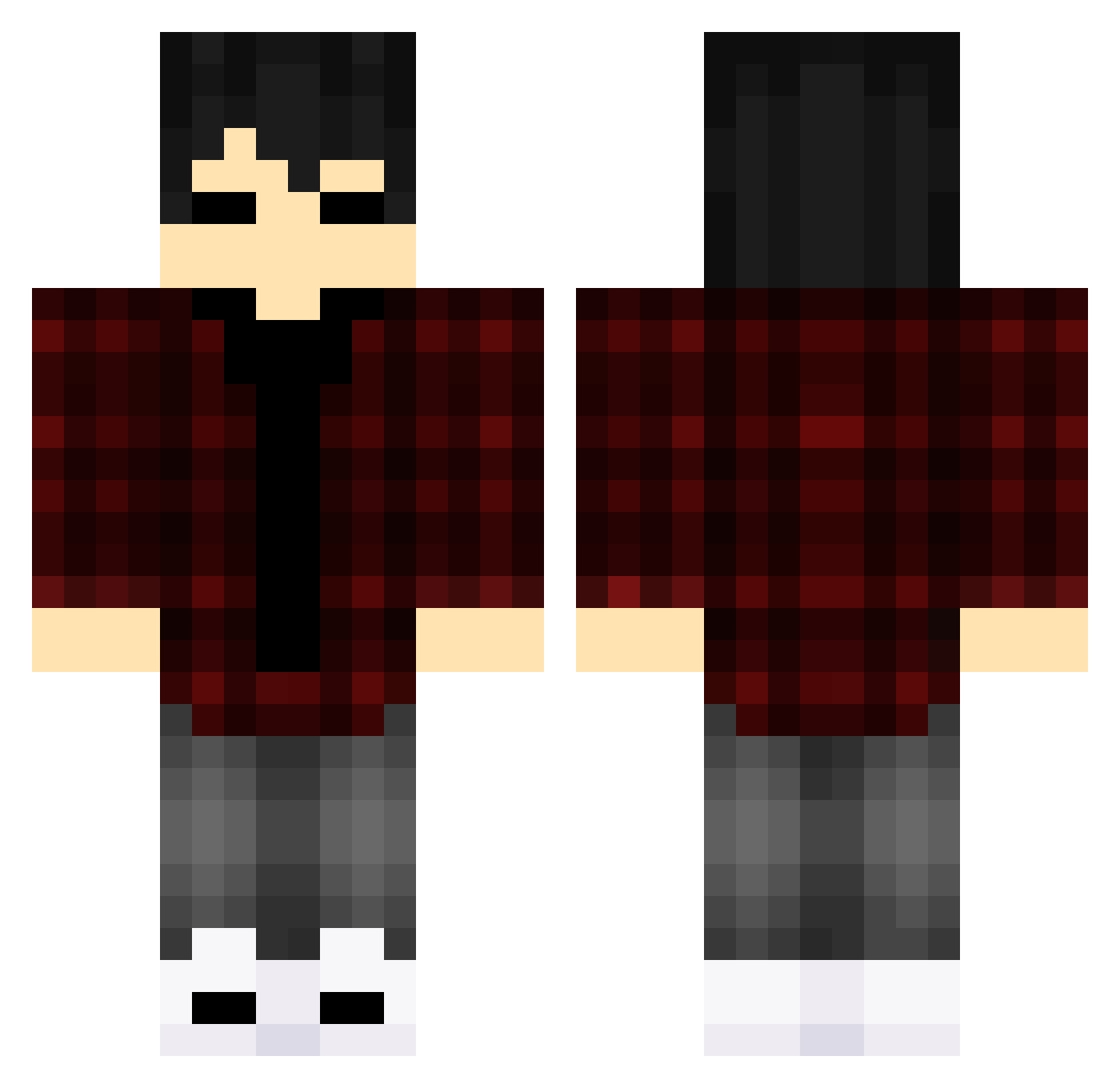 S31SHIN Minecraft skin, front and back view
