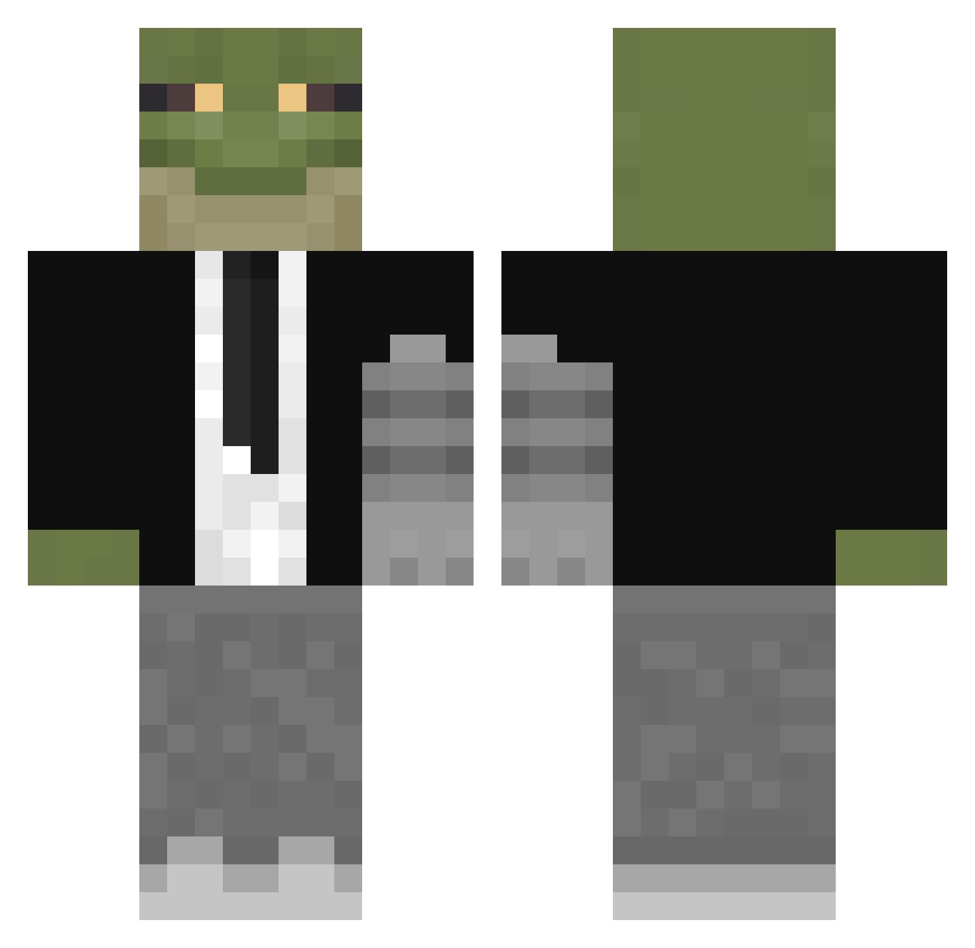 jmasevr_eirrarca Minecraft skin, front and back view