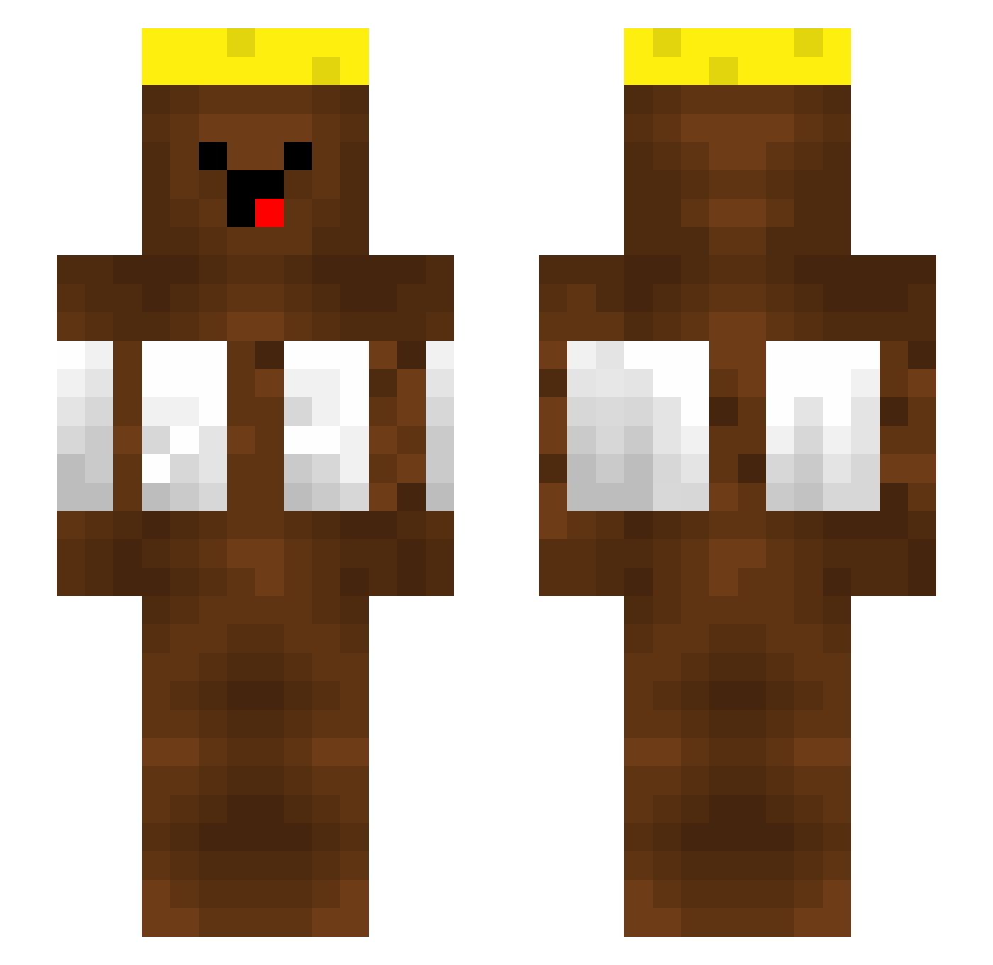 VoyjanNotFound Minecraft skin, front and back view