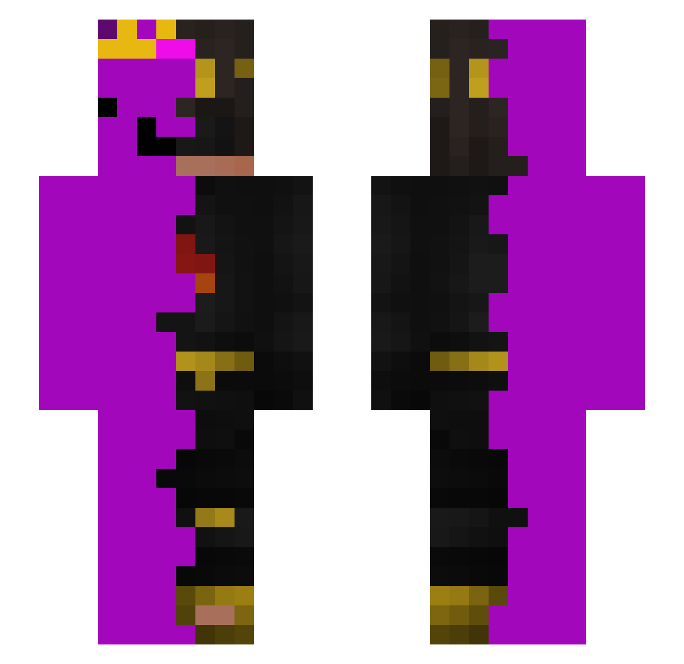 vr4570009 Minecraft skin, front and back view