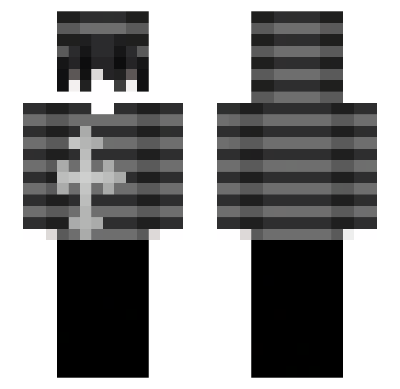 chaar_ Minecraft skin, front and back view