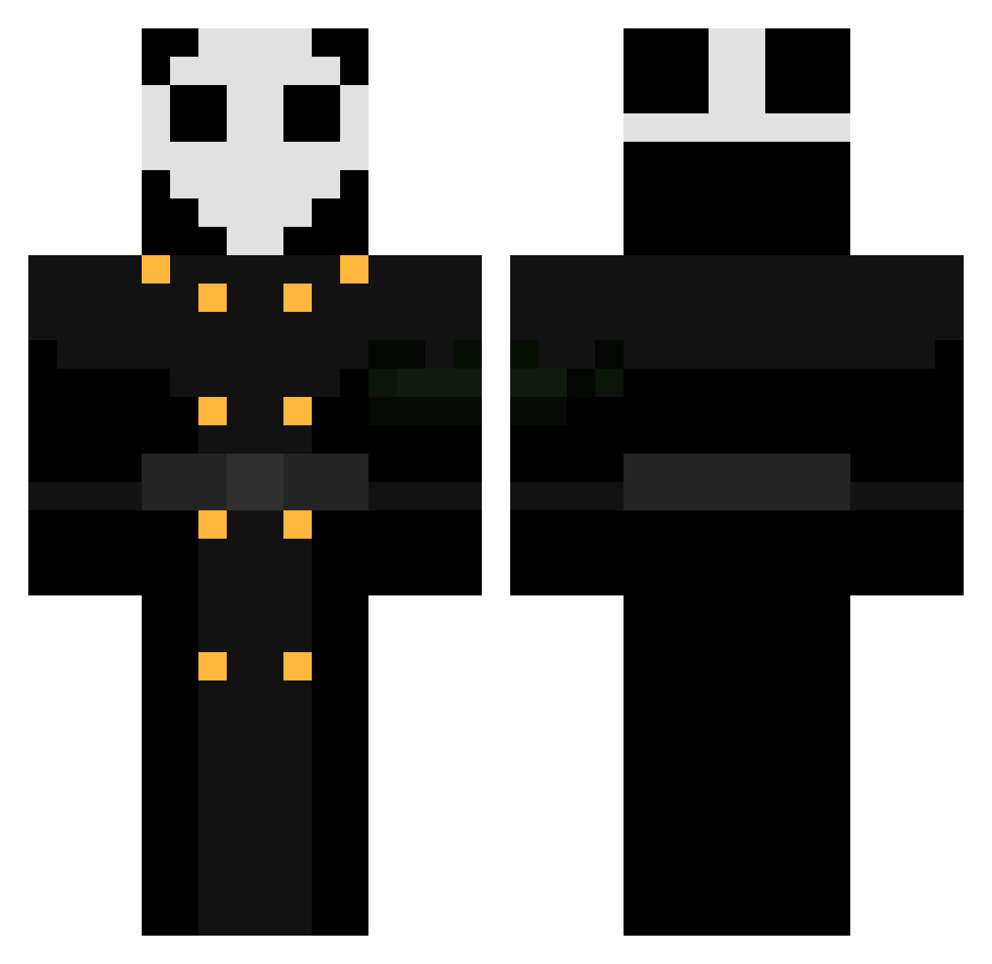 Nico_Brando Minecraft skin, front and back view