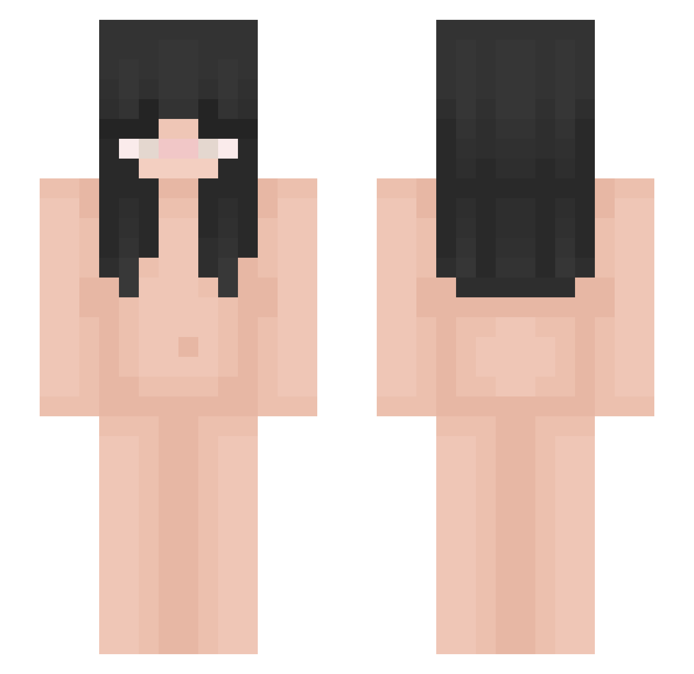 steffiman Minecraft skin, front and back view