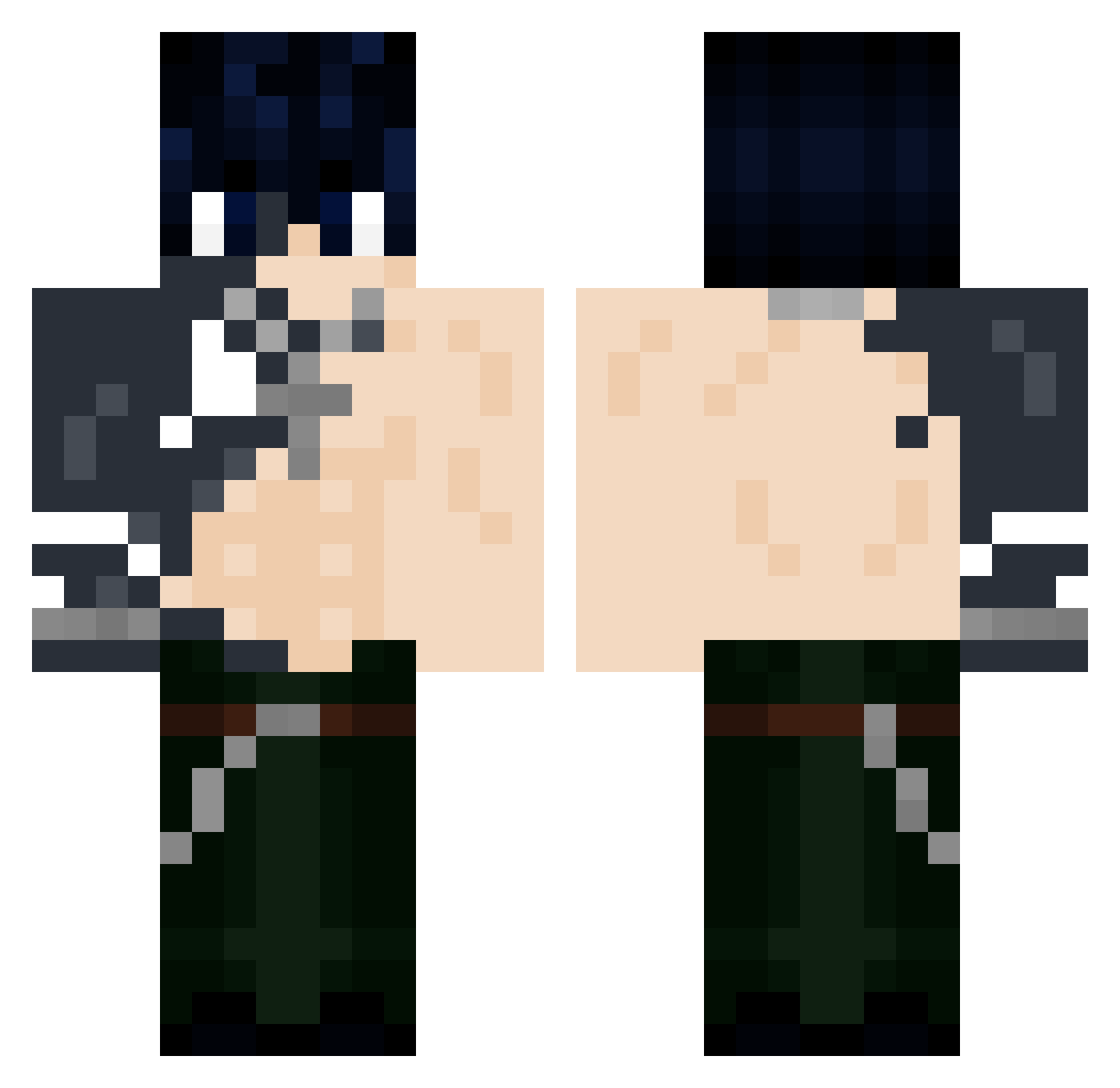 _GreenAxel_ Minecraft skin, front and back view