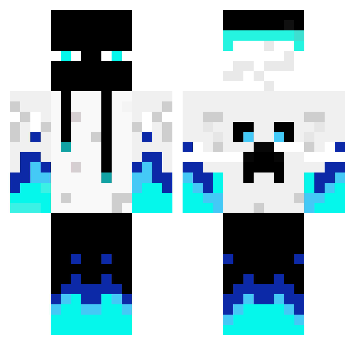 byquammo Minecraft skin, front and back view