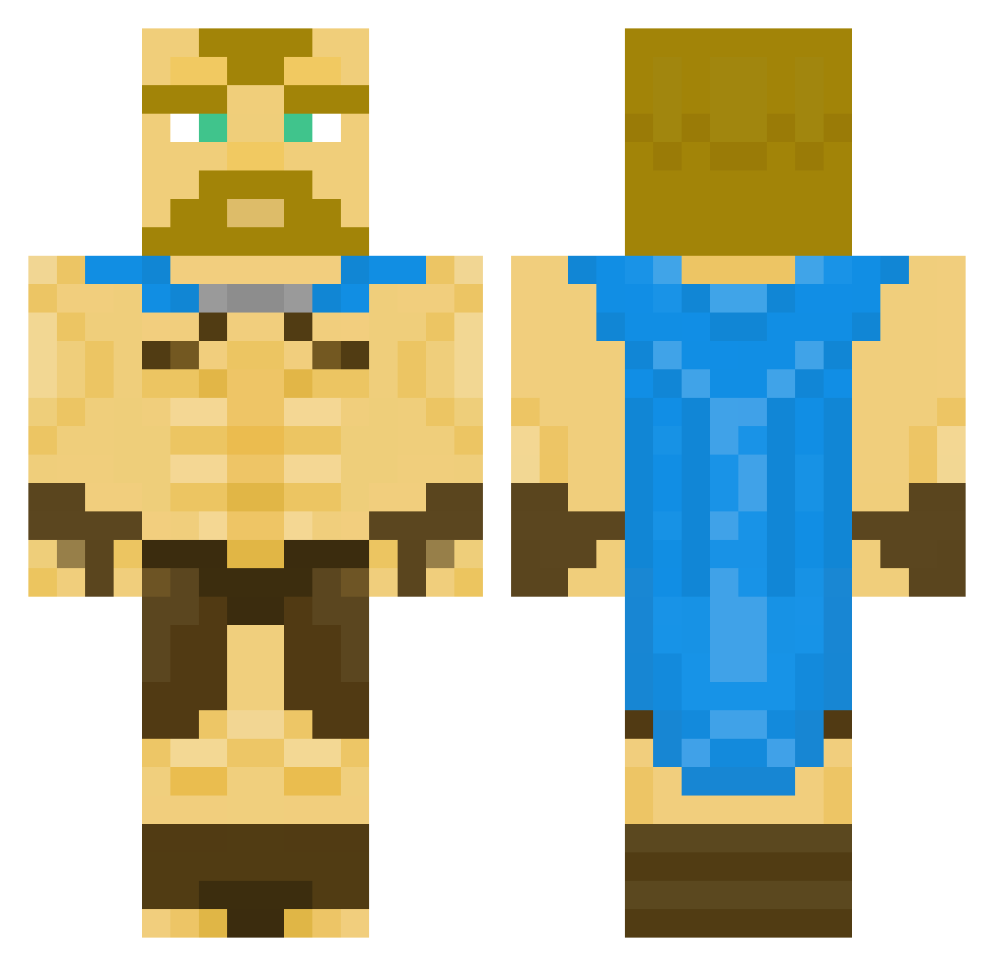 Dosch004 Minecraft skin, front and back view