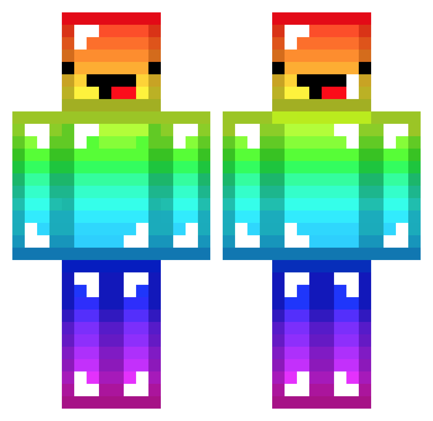 sakai210 Minecraft skin, front and back view