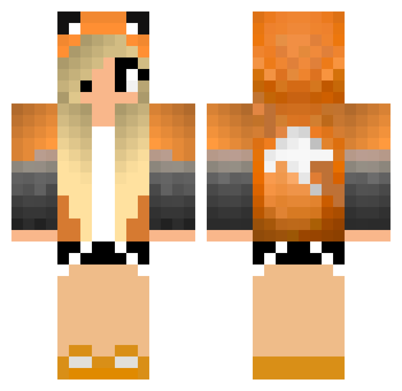 rudakitka_ Minecraft skin, front and back view