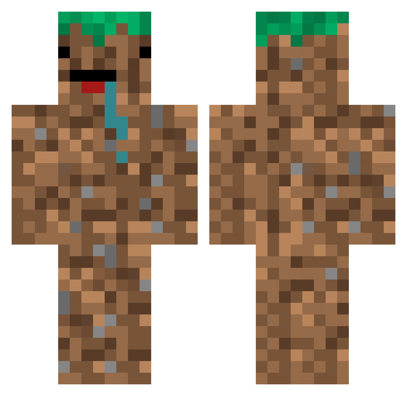DEVILMAYCRY12345 Minecraft skin, front and back view