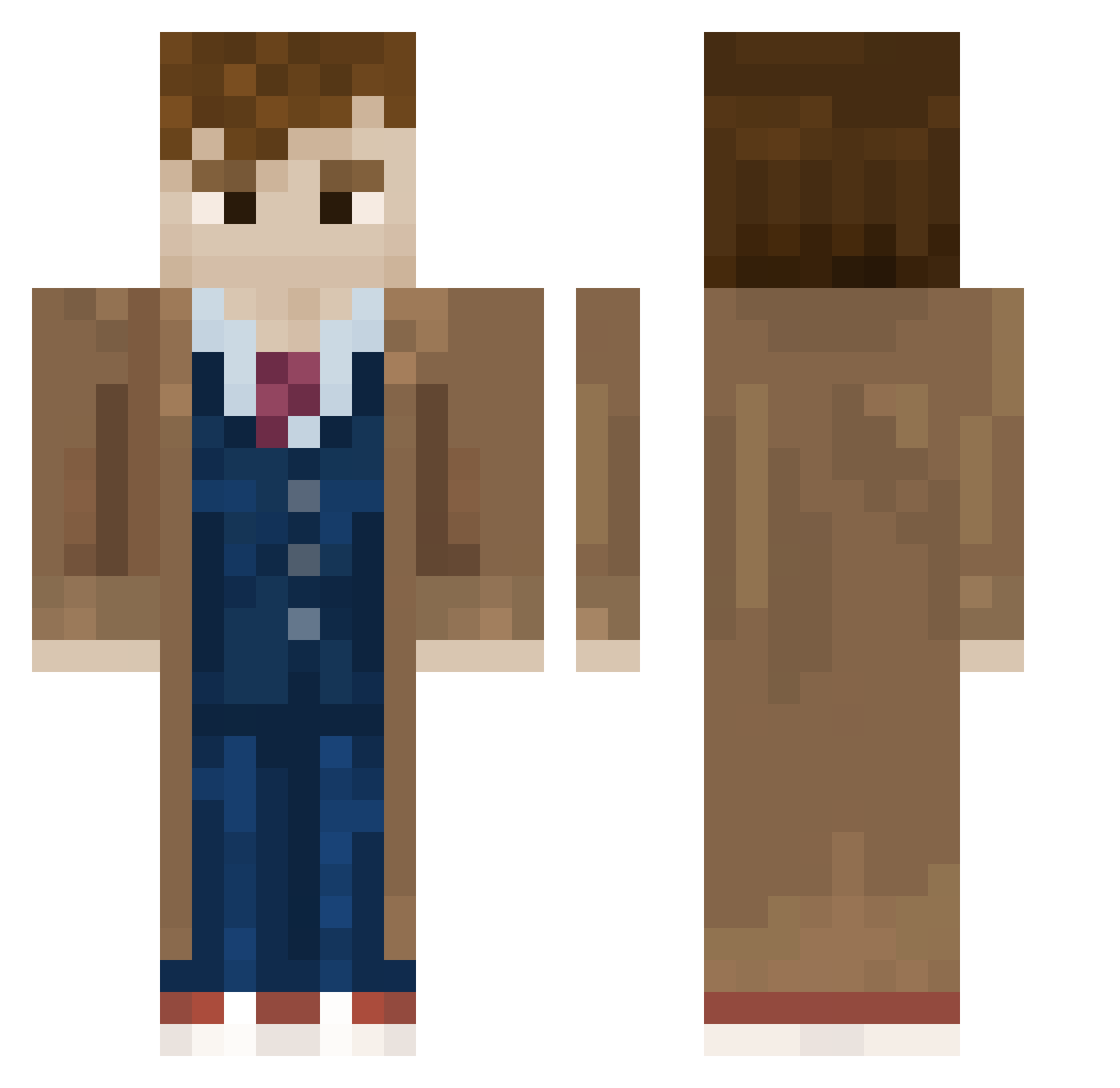 Drummer0121 Minecraft skin, front and back view