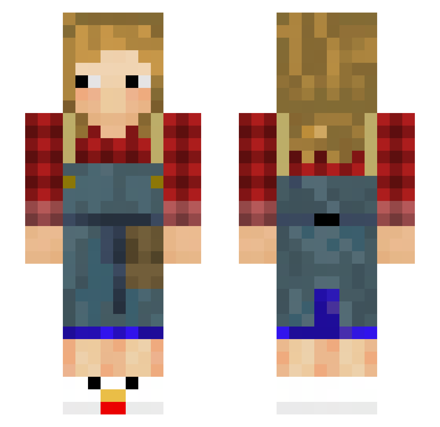 CHUNKY_7 Minecraft skin, front and back view