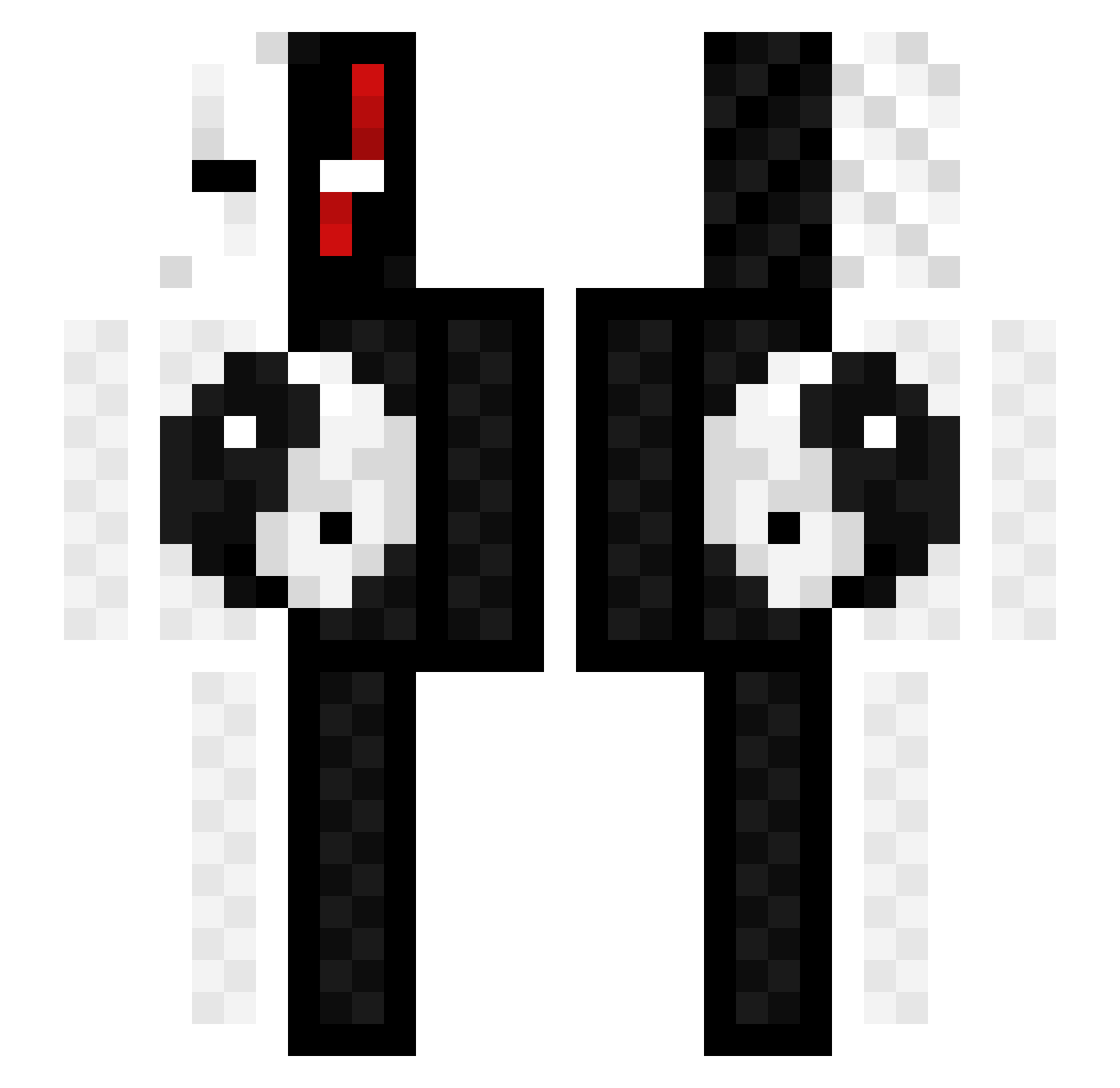 yanic89 Minecraft skin, front and back view