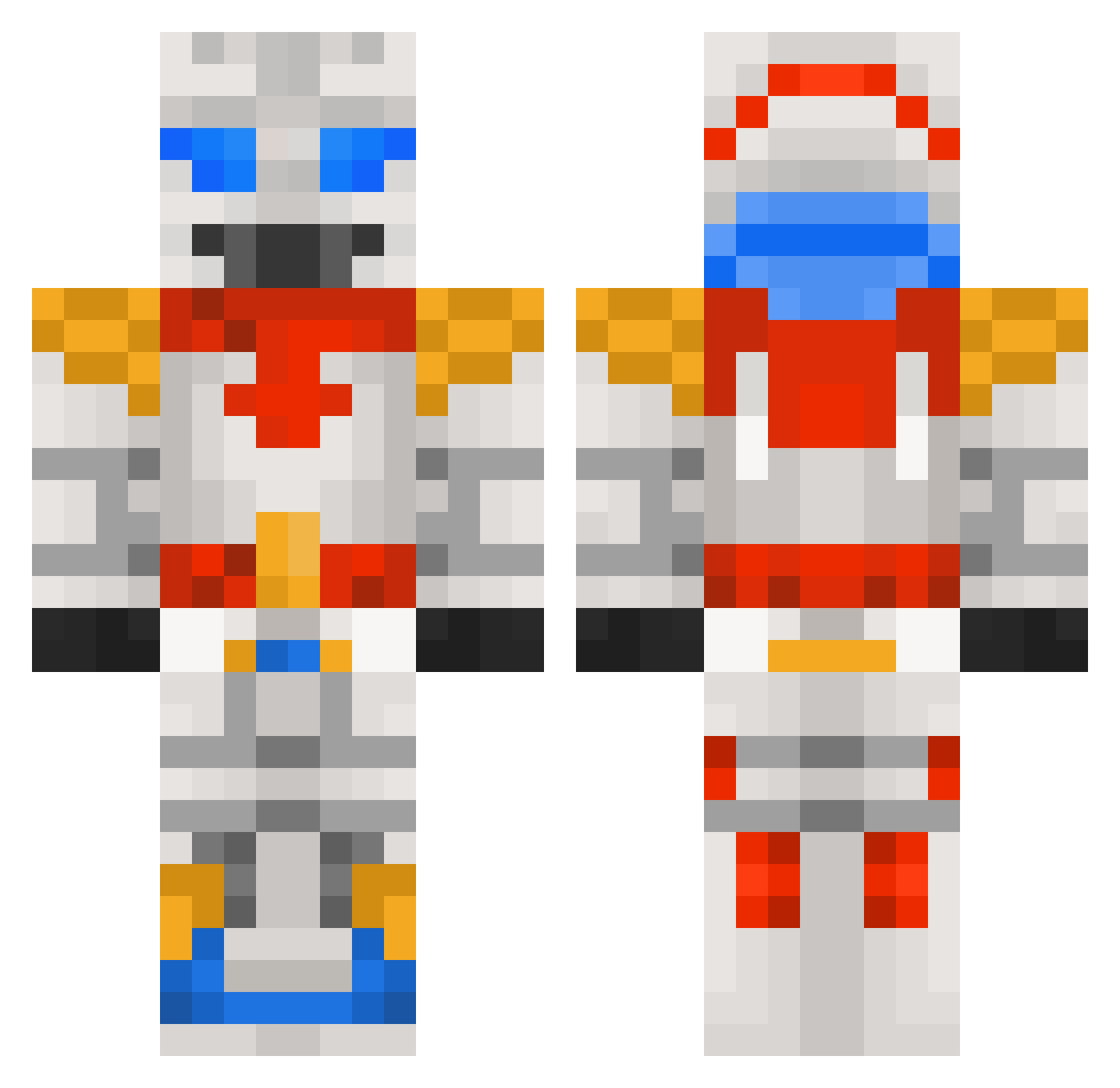 Martiego Minecraft skin, front and back view