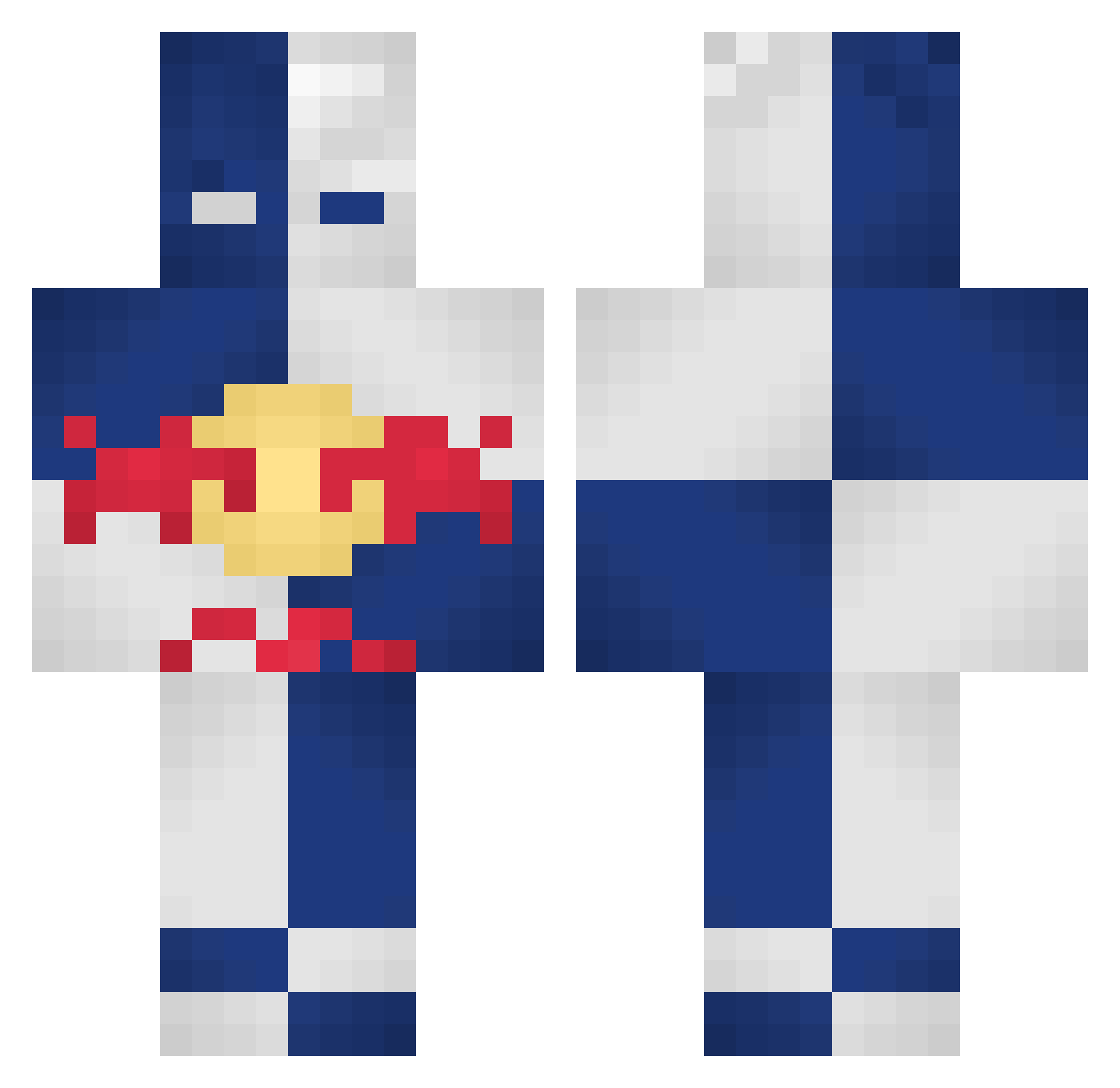 Vende_mango Minecraft skin, front and back view
