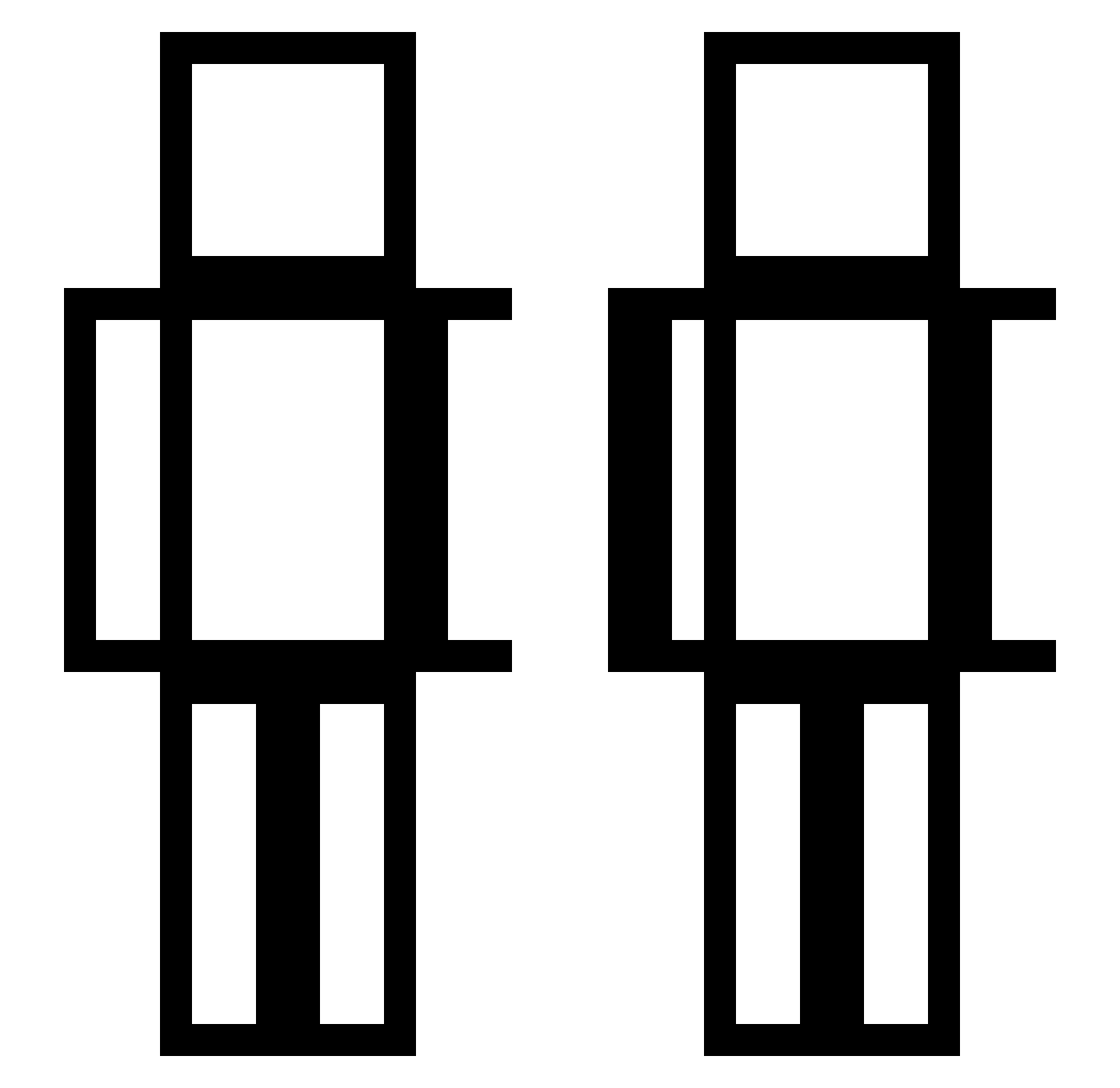 Technoblade2515 Minecraft skin, front and back view