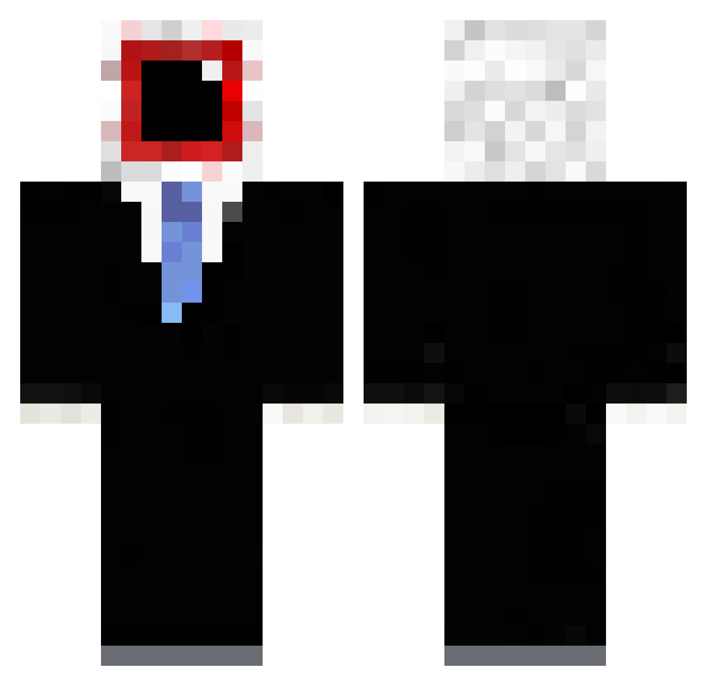 C_AppLe Minecraft skin, front and back view