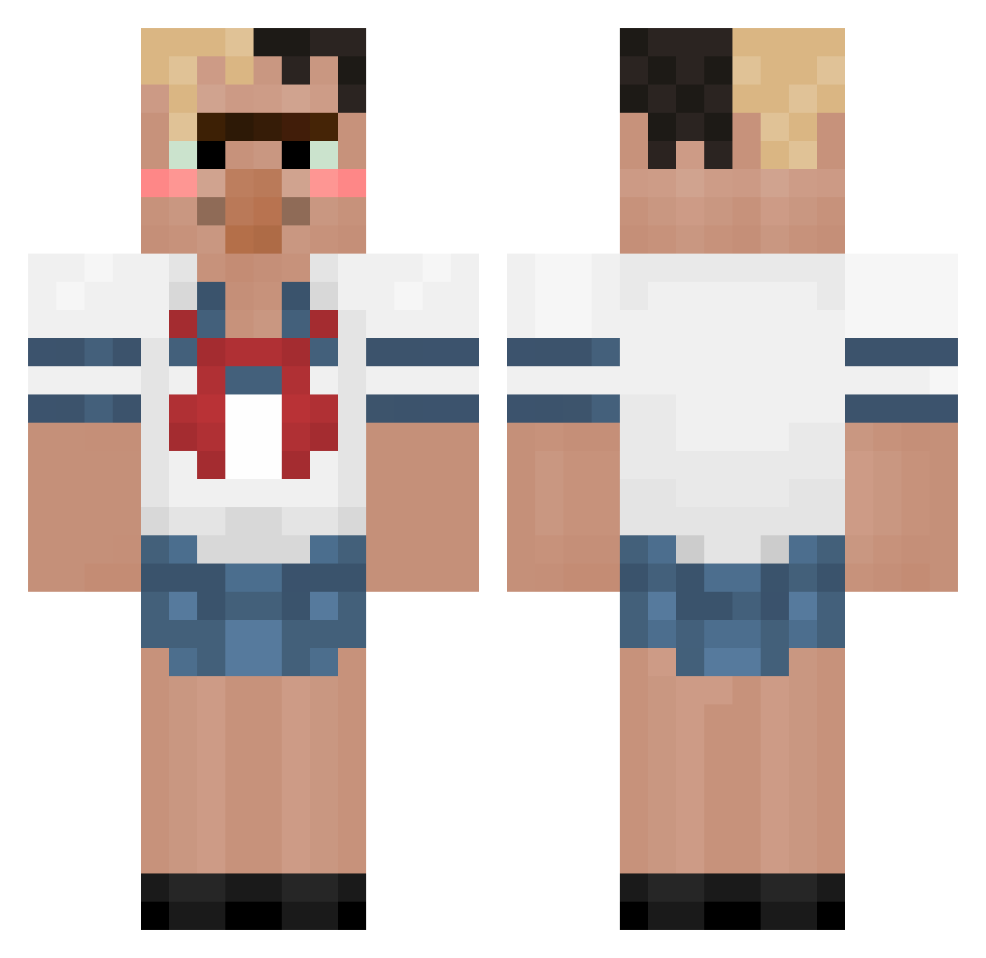 DiddyEpsteinK1rk Minecraft skin, front and back view