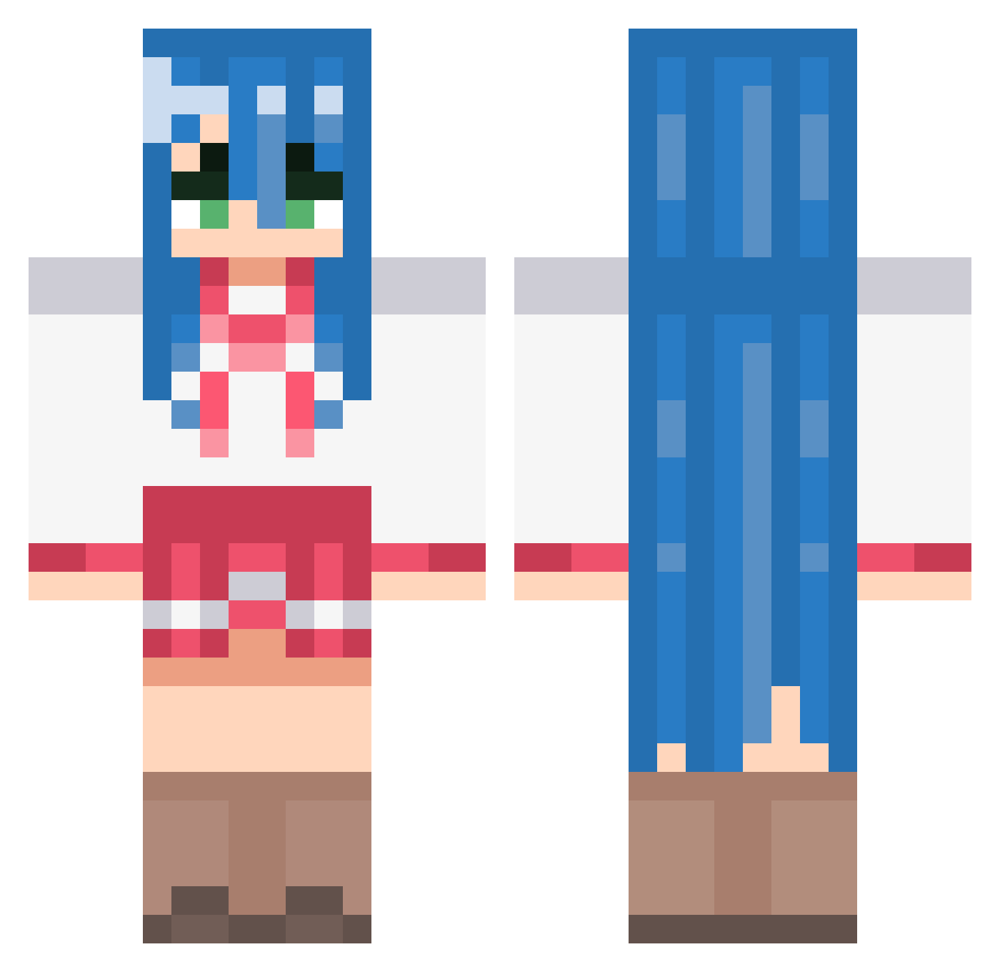 lord_weeb Minecraft skin, front and back view
