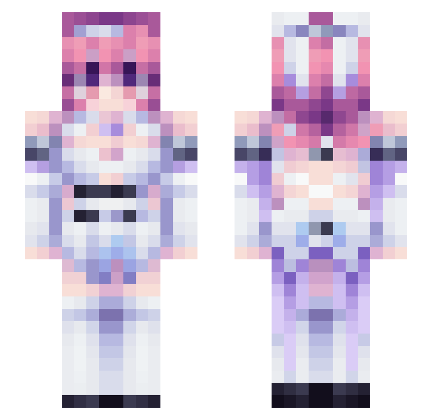 Linkimon_ Minecraft skin, front and back view