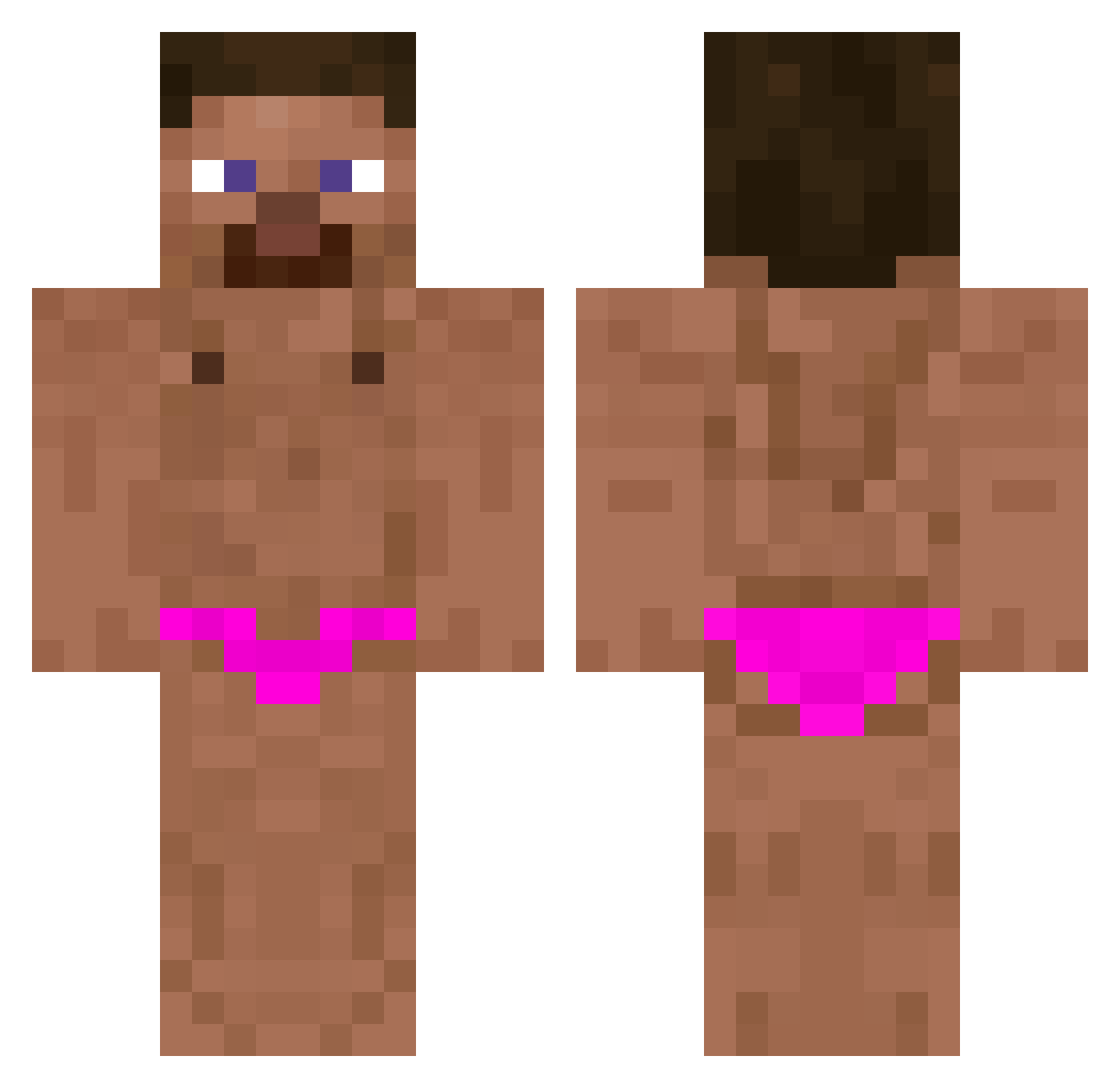 kotek1234566 Minecraft skin, front and back view