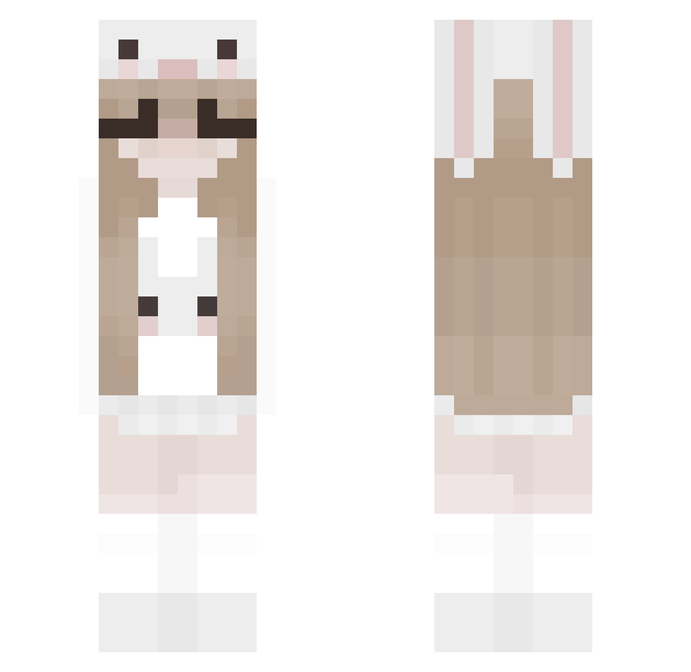 werska Minecraft skin, front and back view