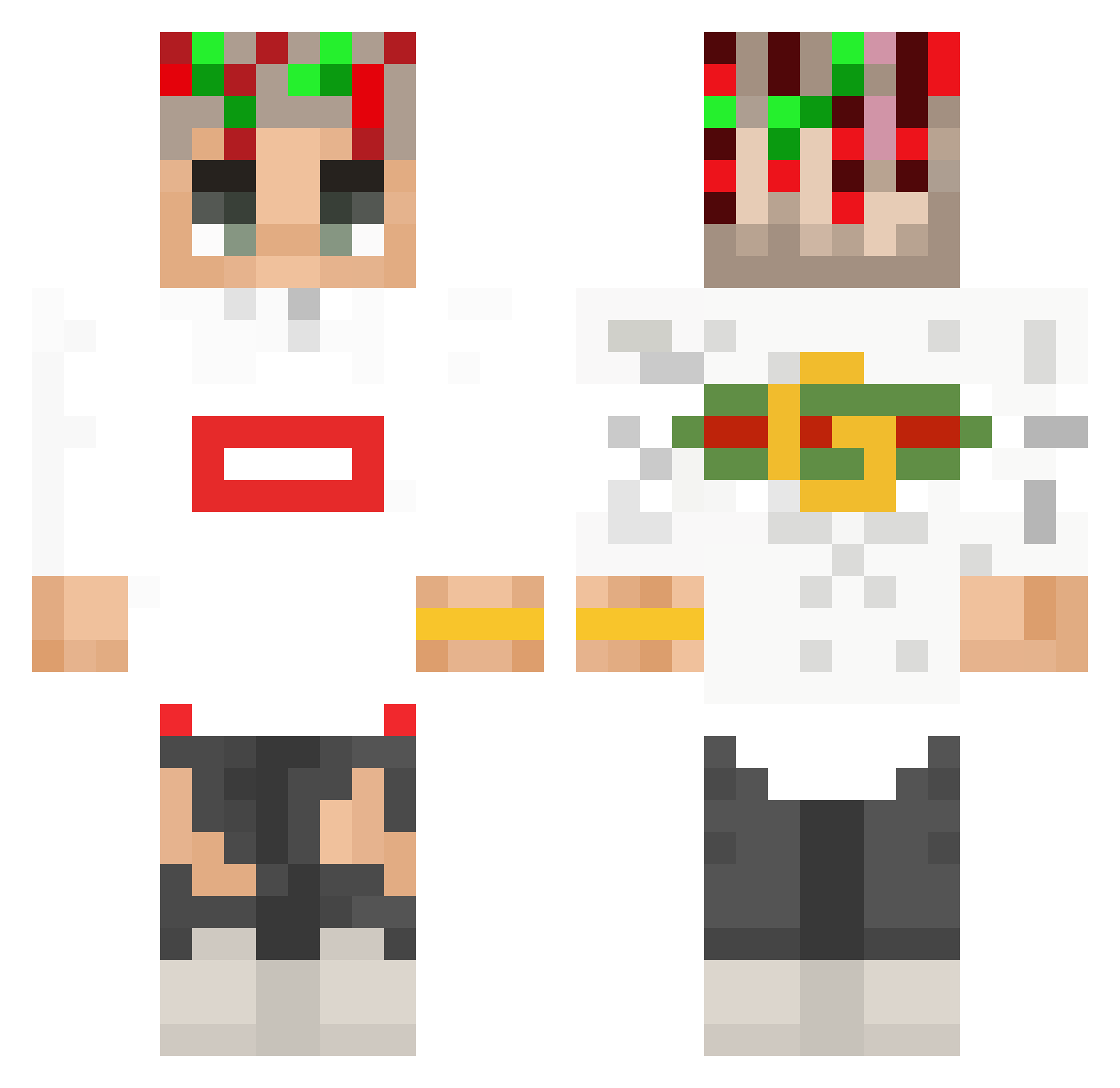 lil_stewart Minecraft skin, front and back view