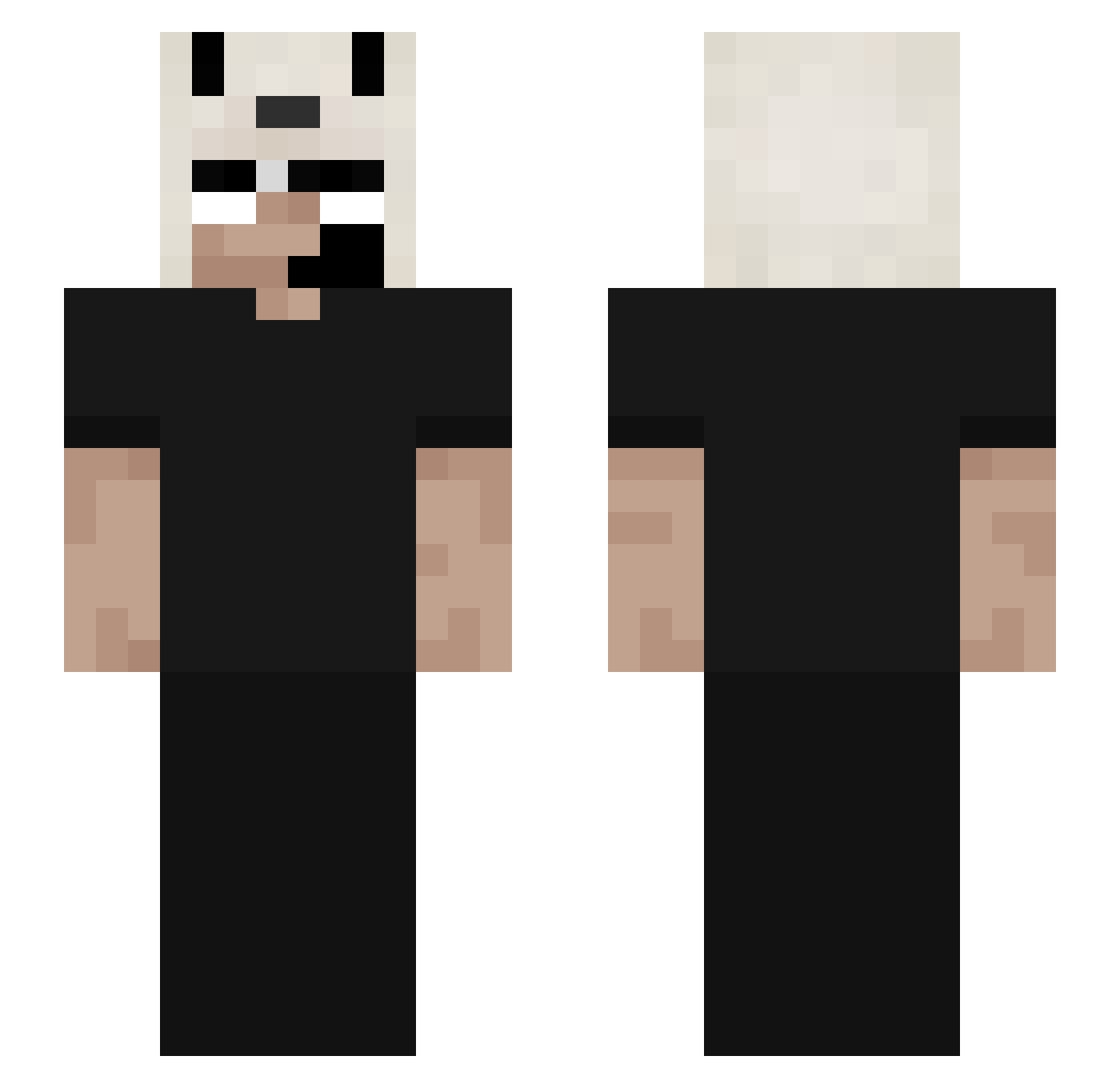 JucaPelado Minecraft skin, front and back view