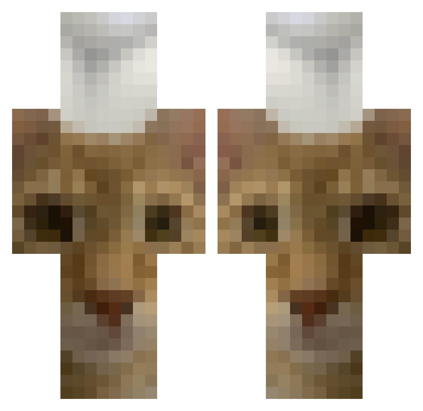 VultureAir Minecraft skin, front and back view
