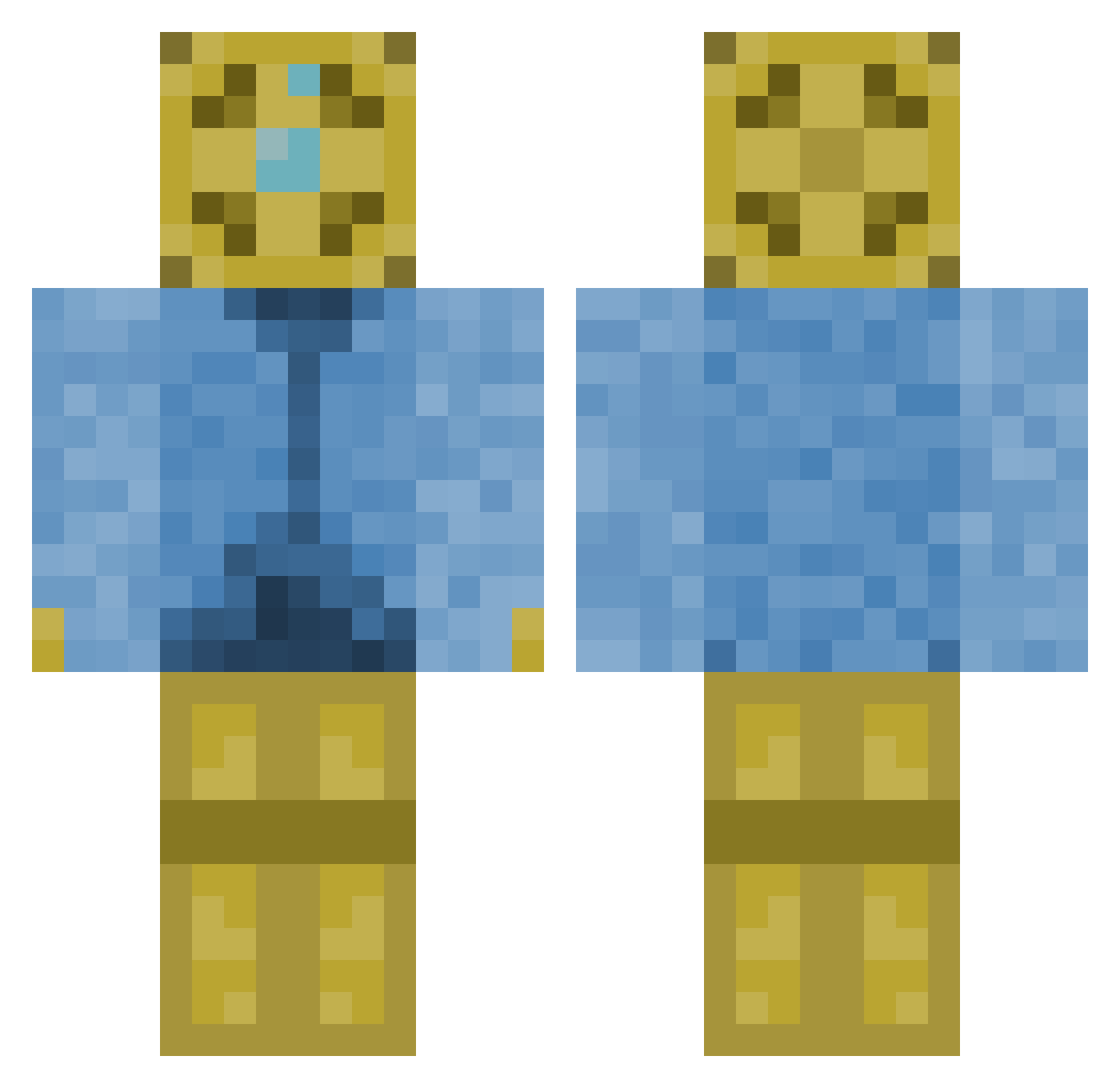 Digit4l_Ang3l Minecraft skin, front and back view