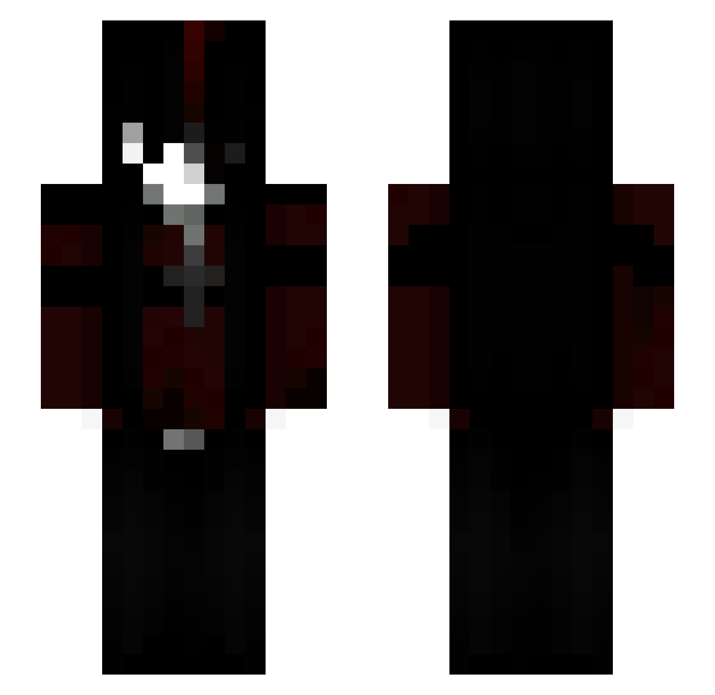 ImTheVanish Minecraft skin, front and back view