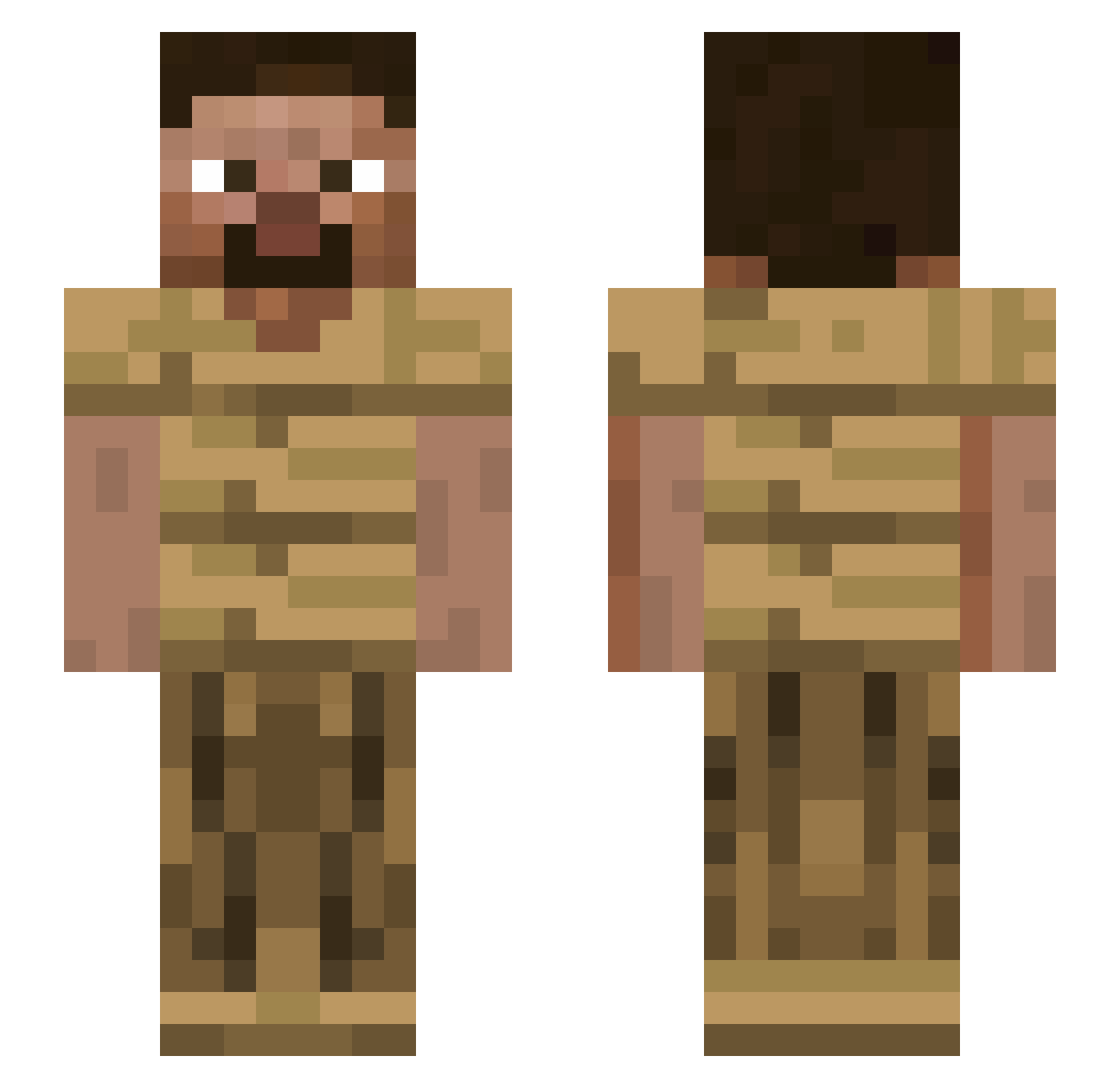 Yo_soyMedinaa Minecraft skin, front and back view
