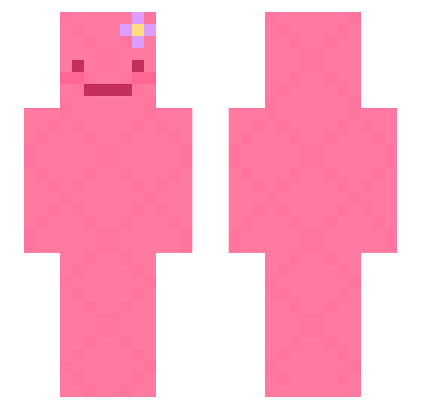 Pominie Minecraft skin, front and back view