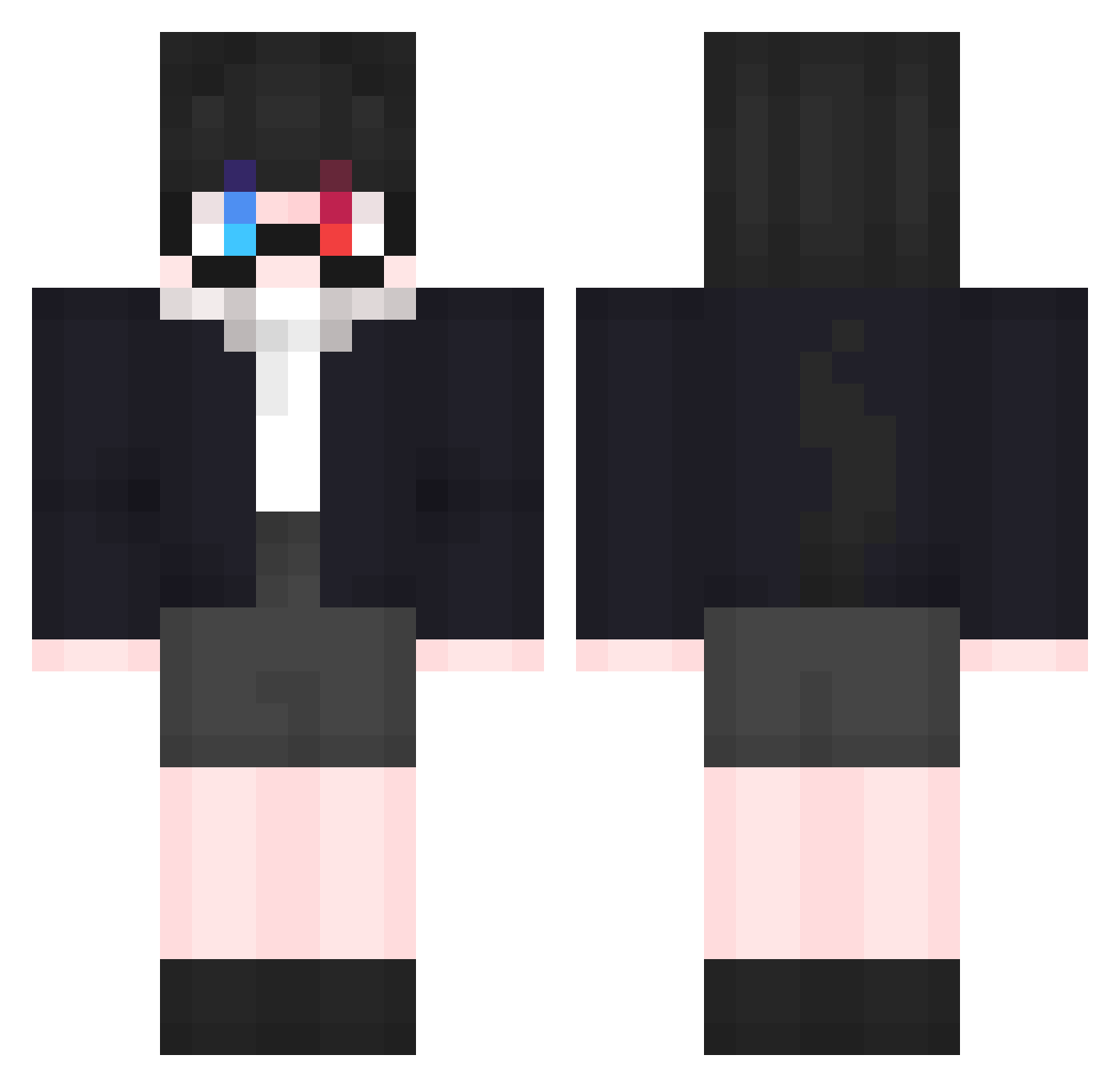 kim_haon Minecraft skin, front and back view