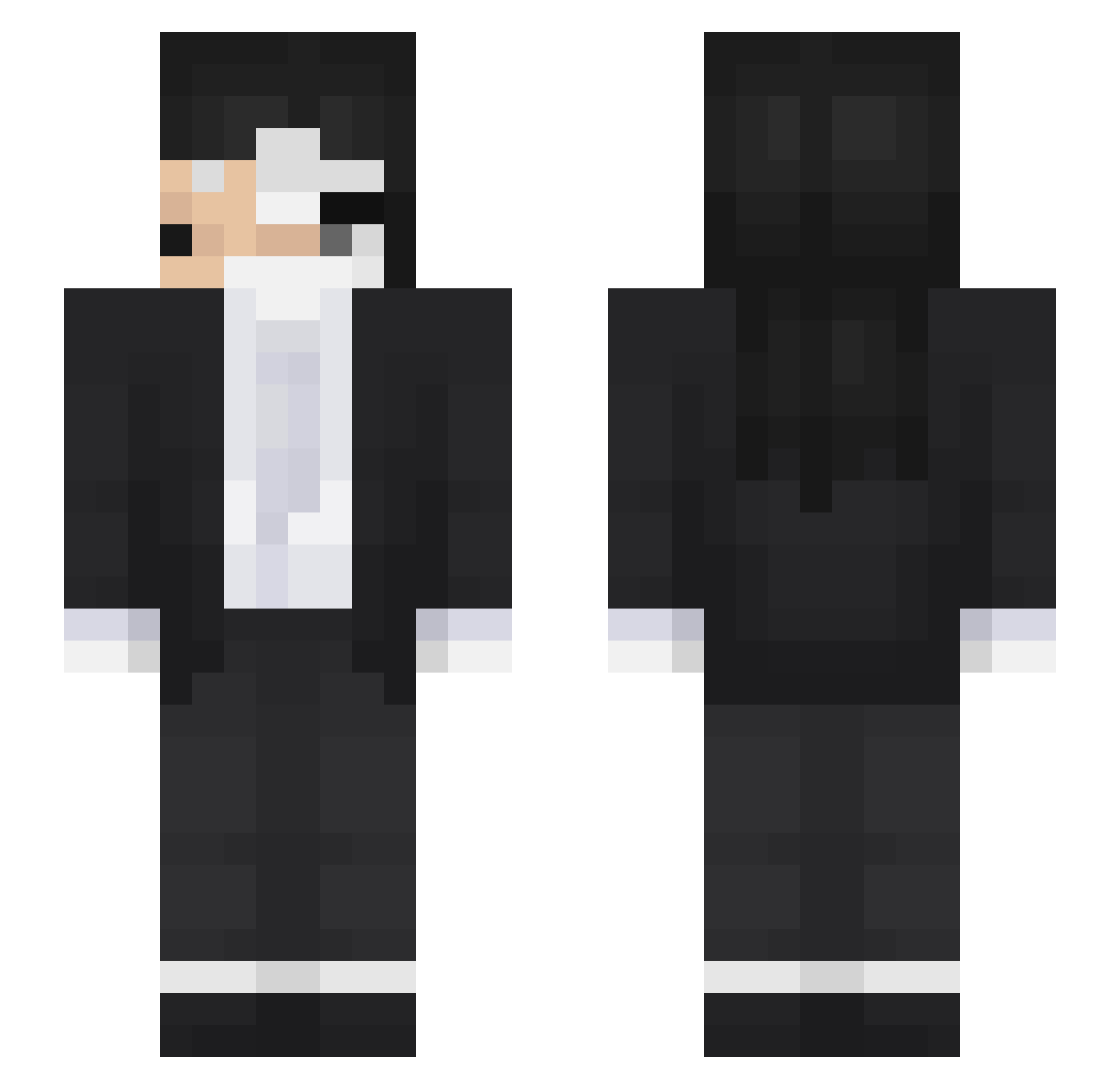 phainonvini Minecraft skin, front and back view
