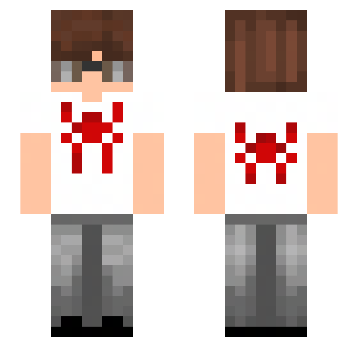 Garcezsx Minecraft skin, front and back view