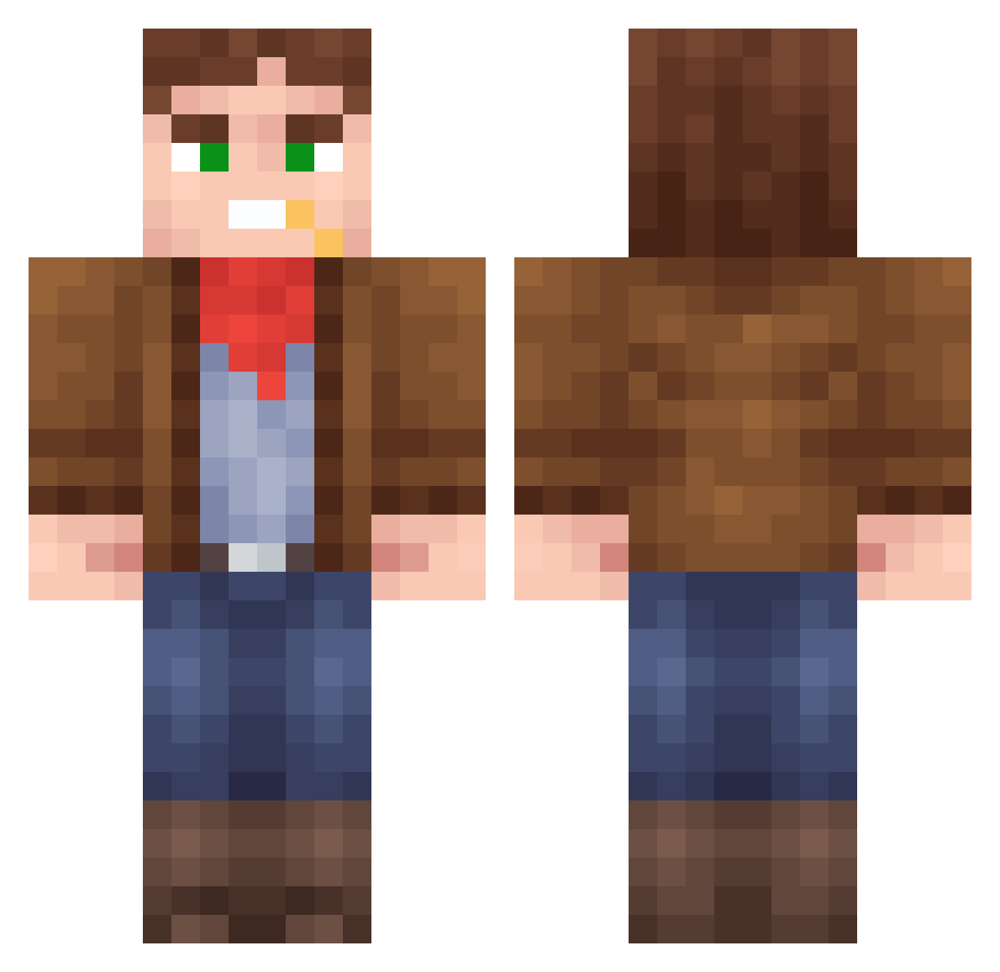 Onkoviren Minecraft skin, front and back view