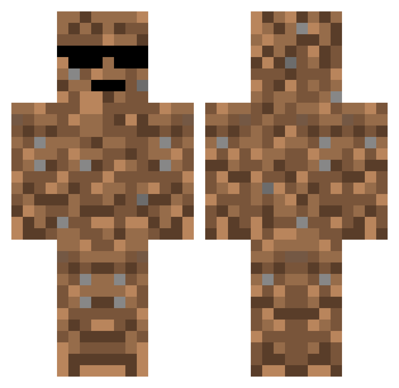 Mix00n_ Minecraft skin, front and back view