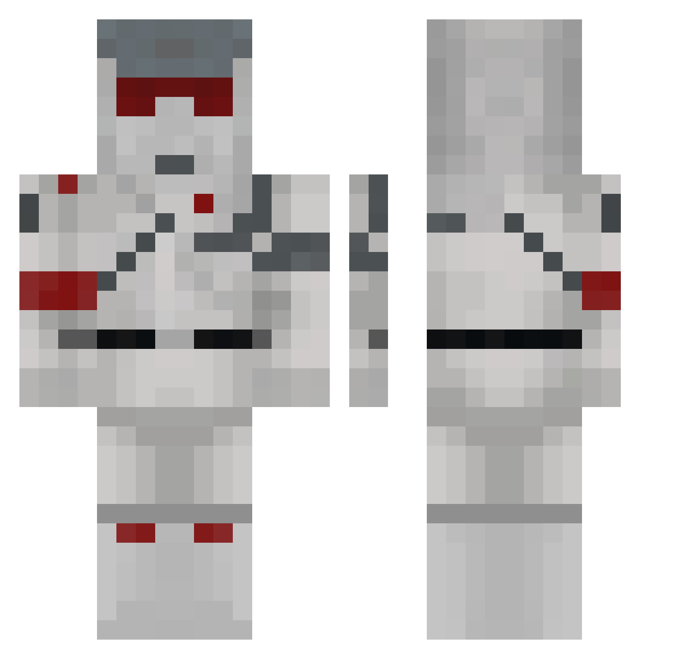 Saburo3333333333 Minecraft skin, front and back view