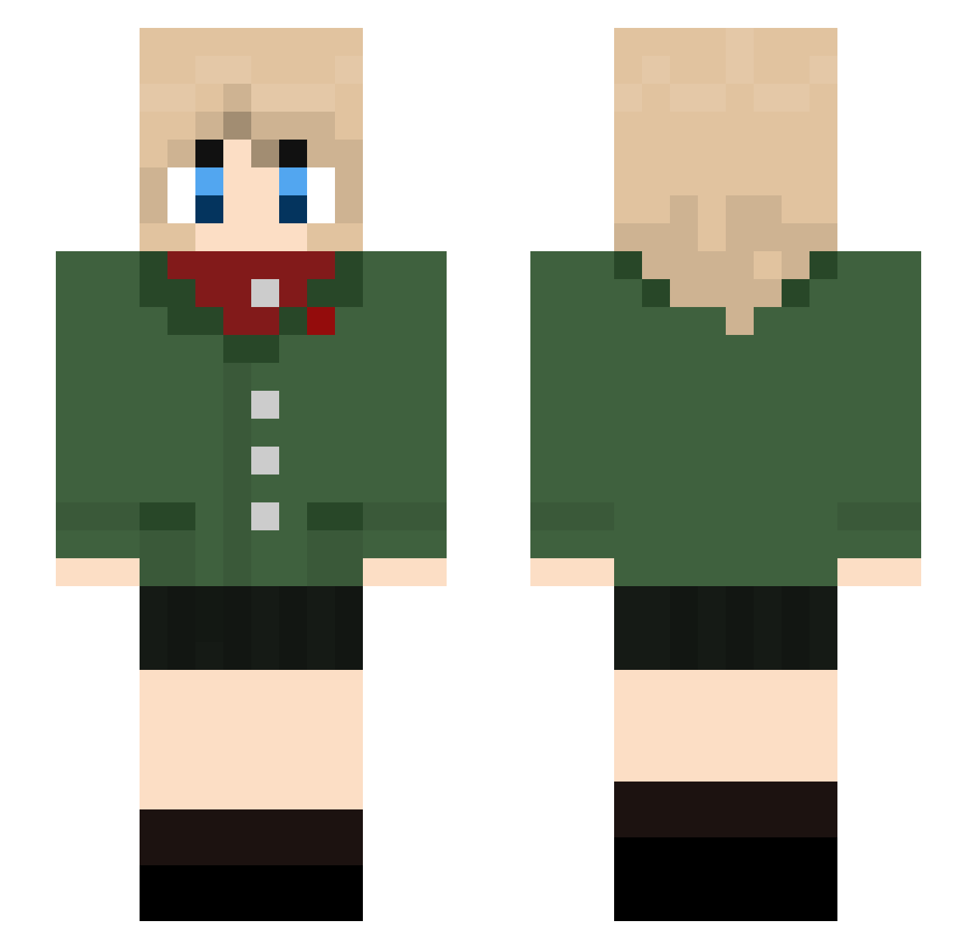CesarMori Minecraft skin, front and back view